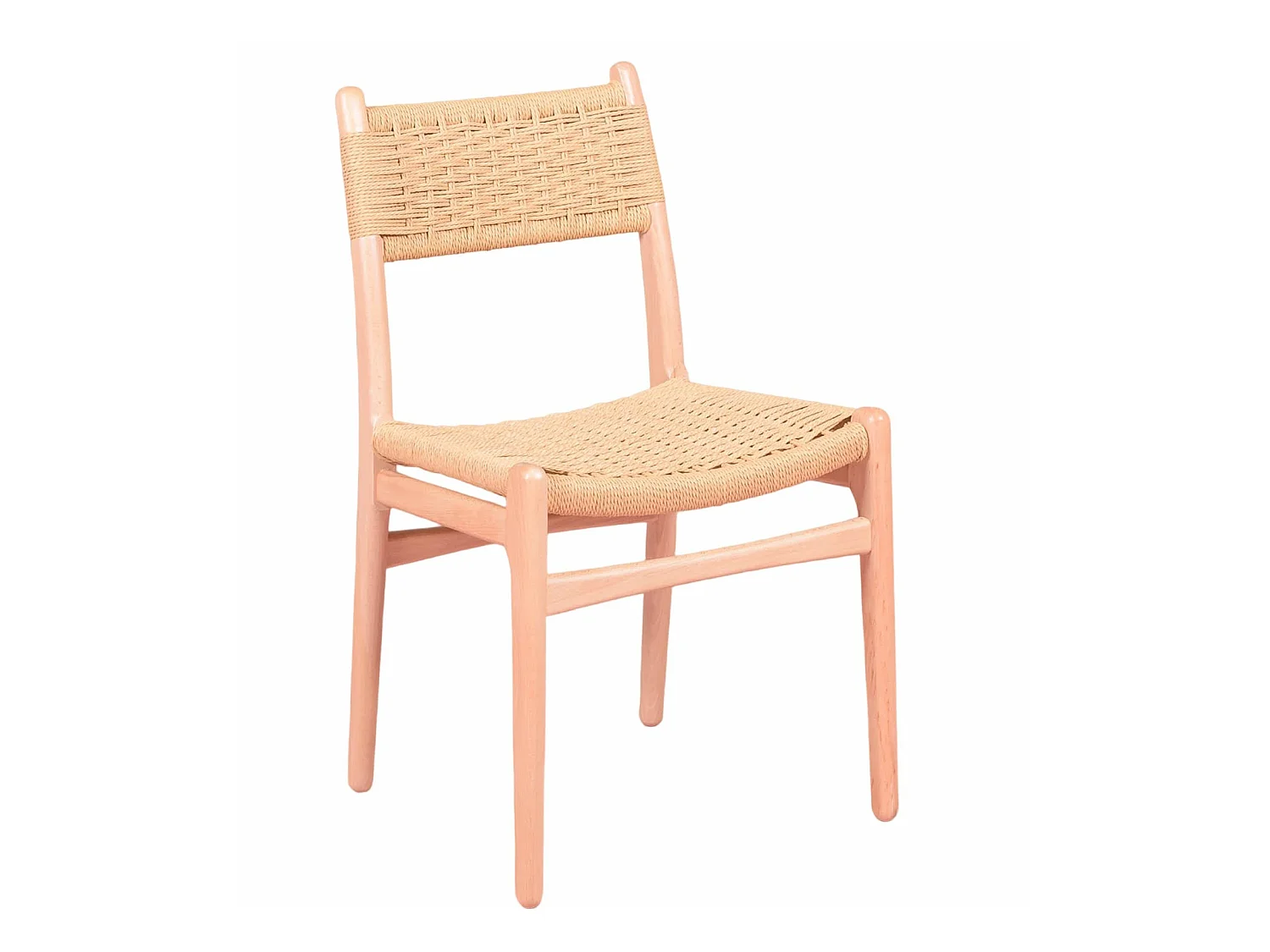Chaise de salle à manger scandinave en bois de hêtre - Liam - Hêtre naturel