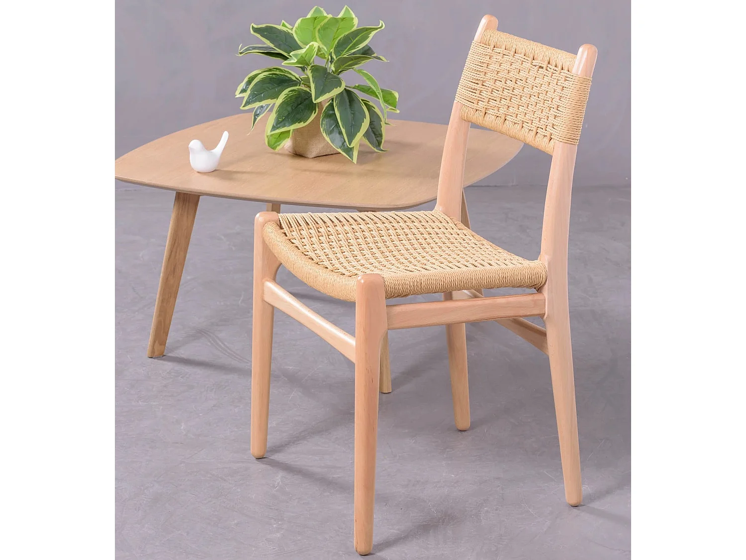 Chaise de salle à manger scandinave en bois de hêtre - Liam - Hêtre naturel