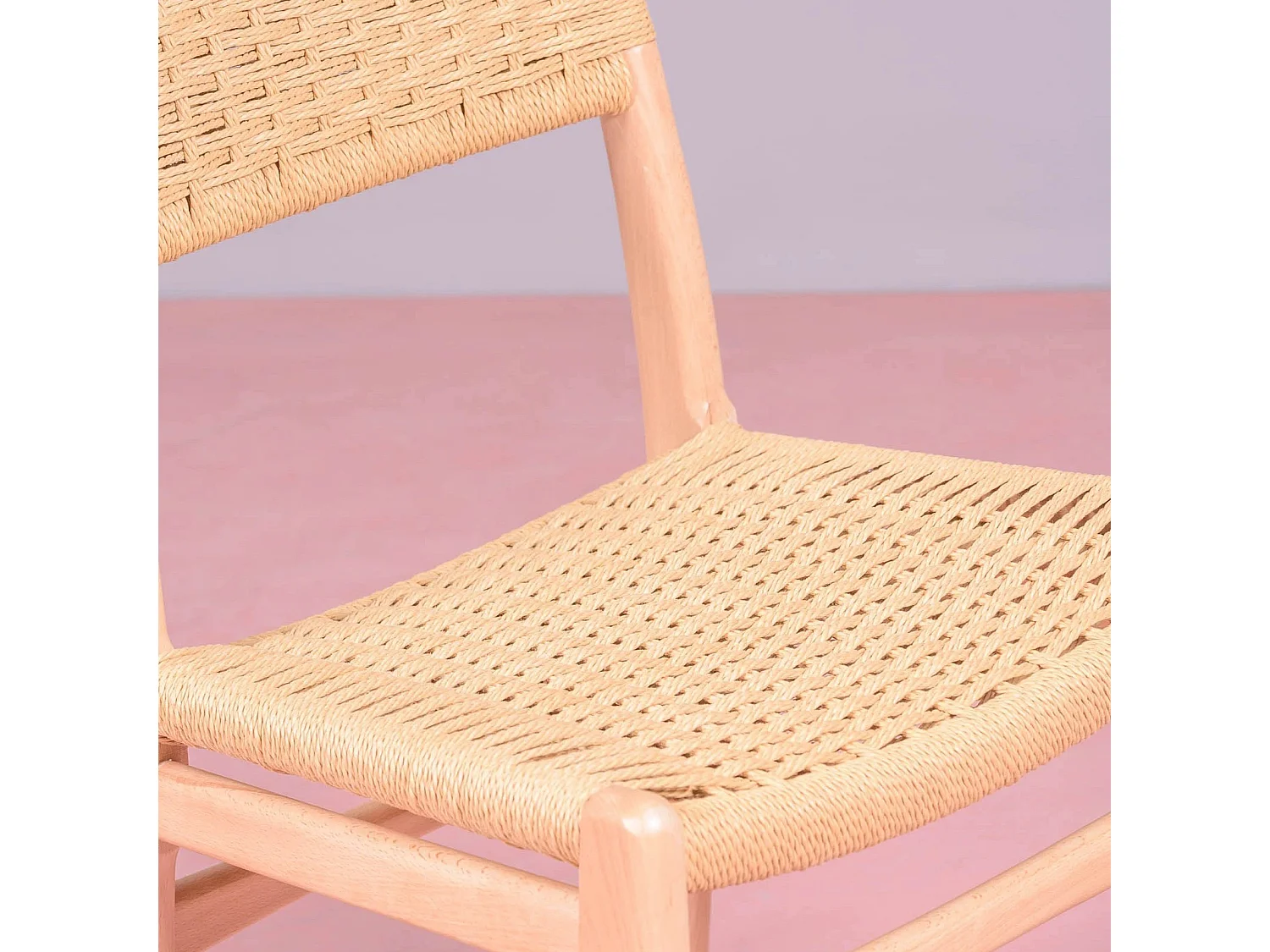 Chaise de salle à manger scandinave en bois de hêtre - Liam - Hêtre naturel