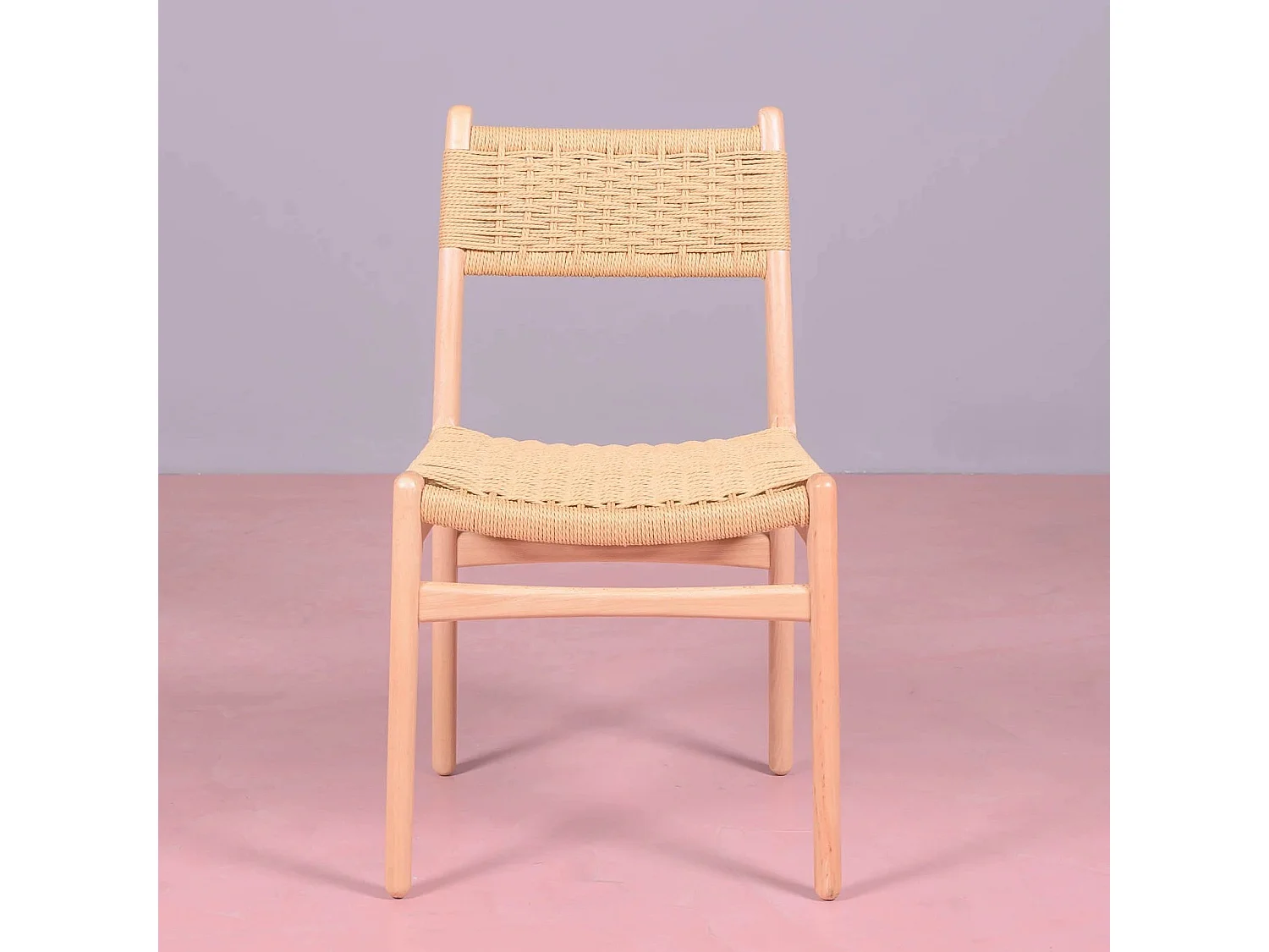 Chaise de salle à manger scandinave en bois de hêtre - Liam - Hêtre naturel