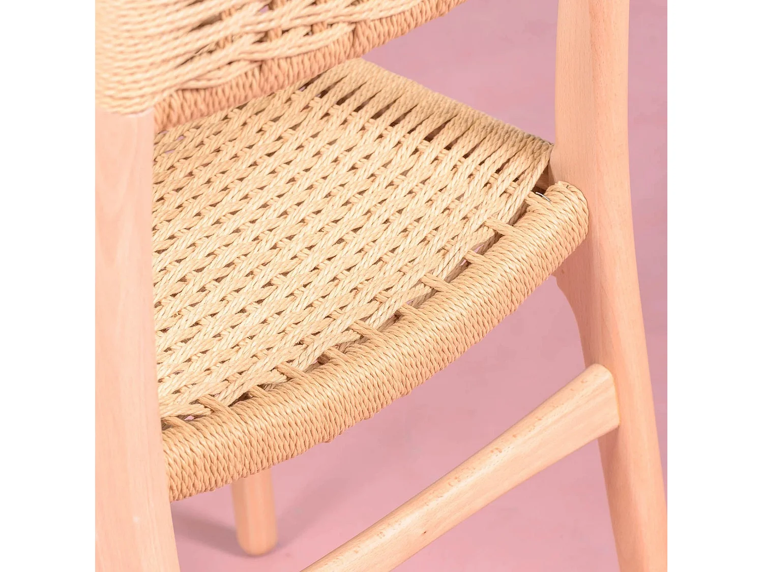 Chaise de salle à manger scandinave en bois de hêtre - Liam - Hêtre naturel