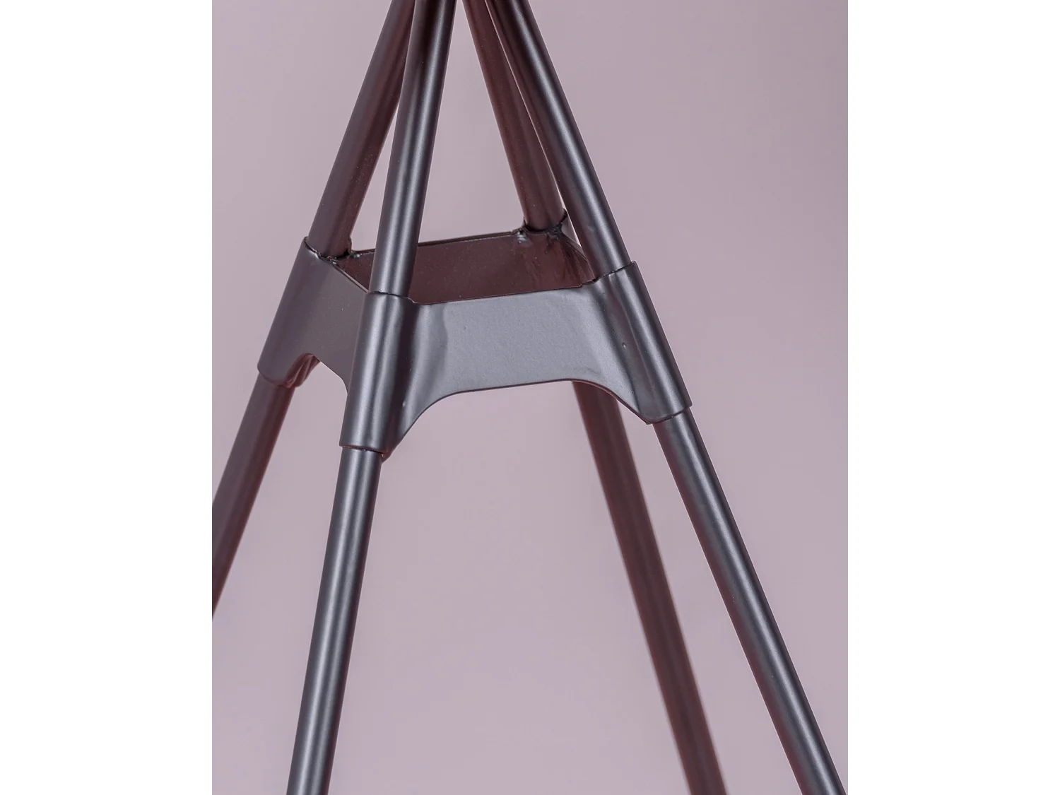 Industriële hoge tafel in beukenhout en gelakt staal (60x60cm) - Amadeus - Natuurlijke beuk