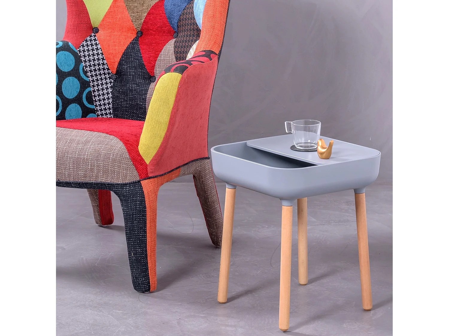 Tavolino in stile scandinavo - Pop - Grigio