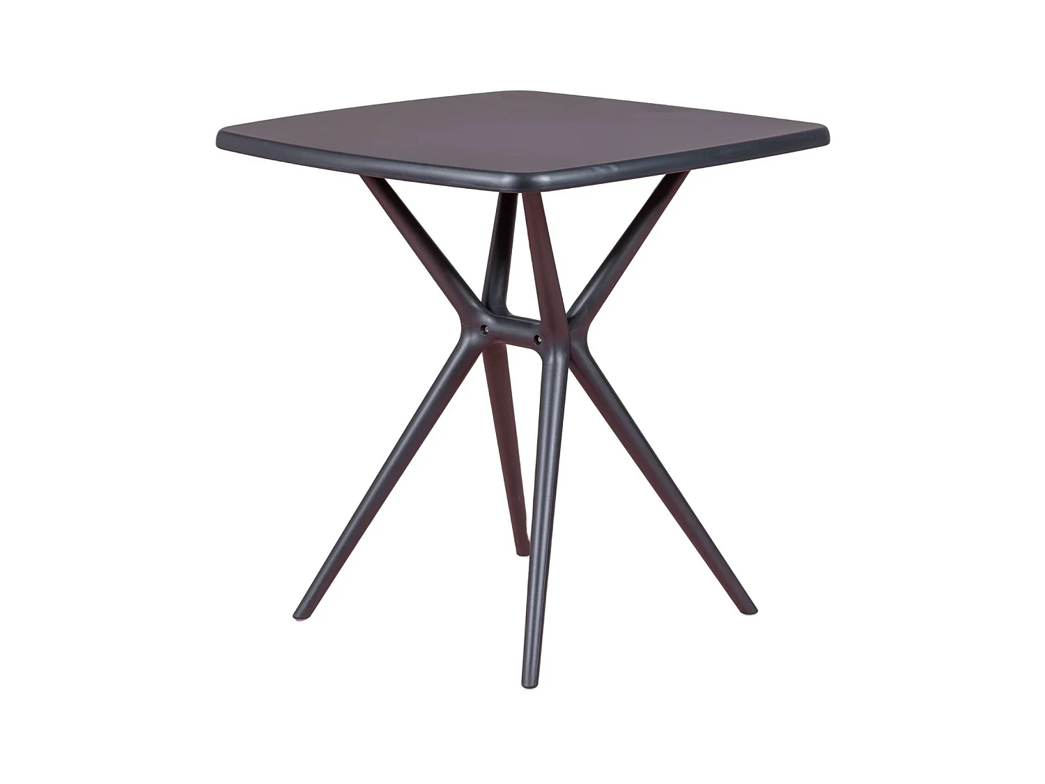 Table carrée en plastique parfaite pour l'extérieur - Dream - Noir