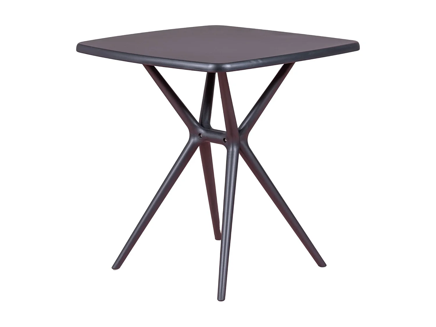 Table carrée en plastique parfaite pour l'extérieur - Dream - Noir