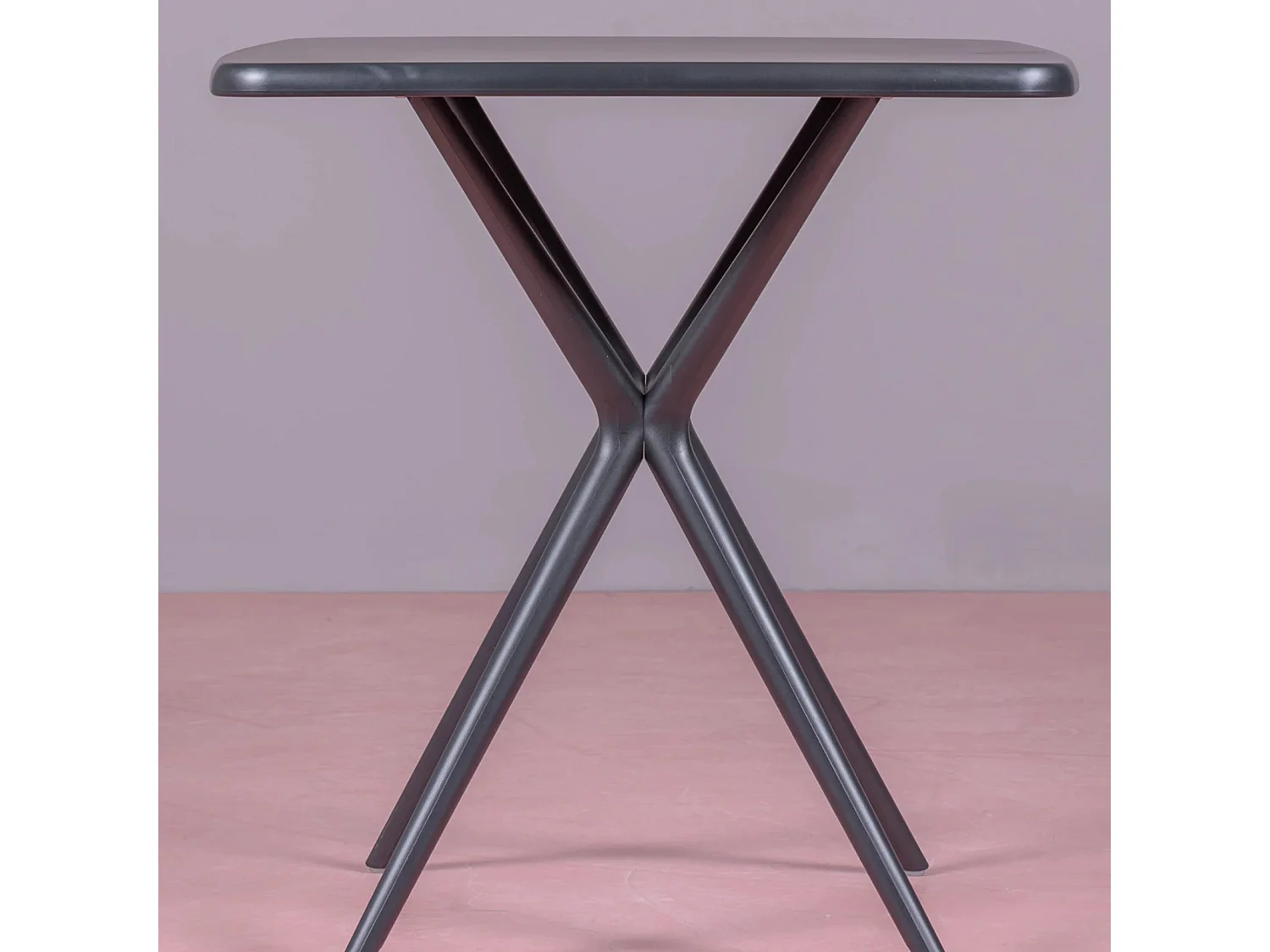 Table carrée en plastique parfaite pour l'extérieur - Dream - Noir