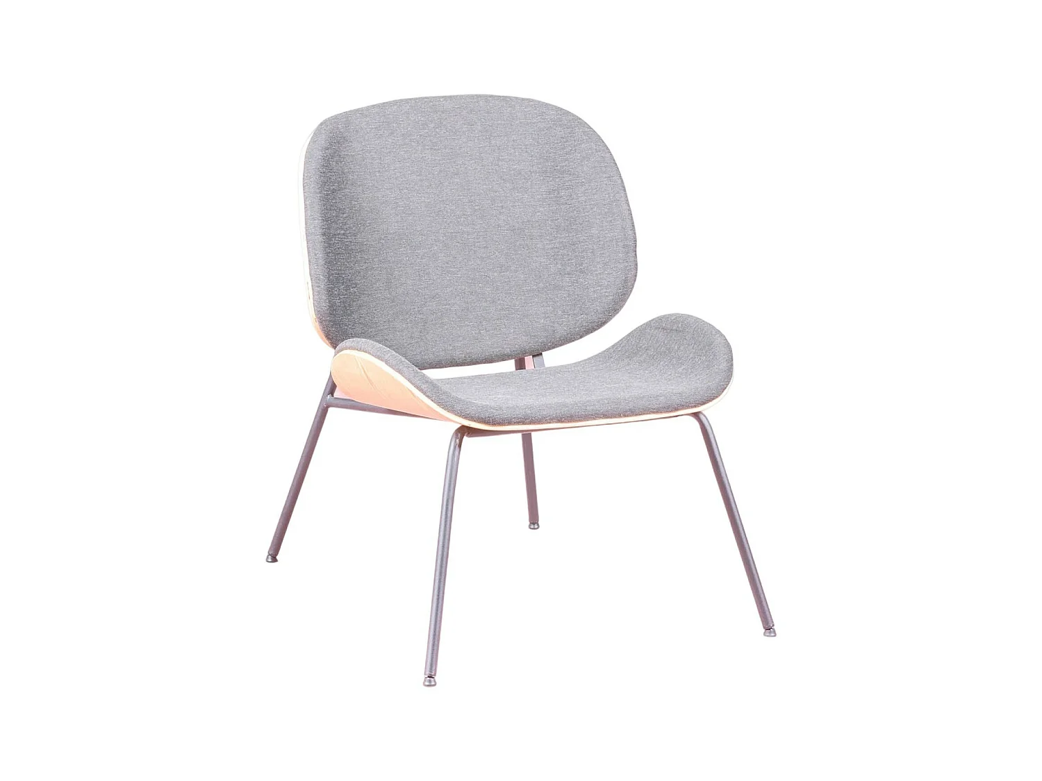 Fauteuil rustique en bois de noyer - Plymouth - Gris