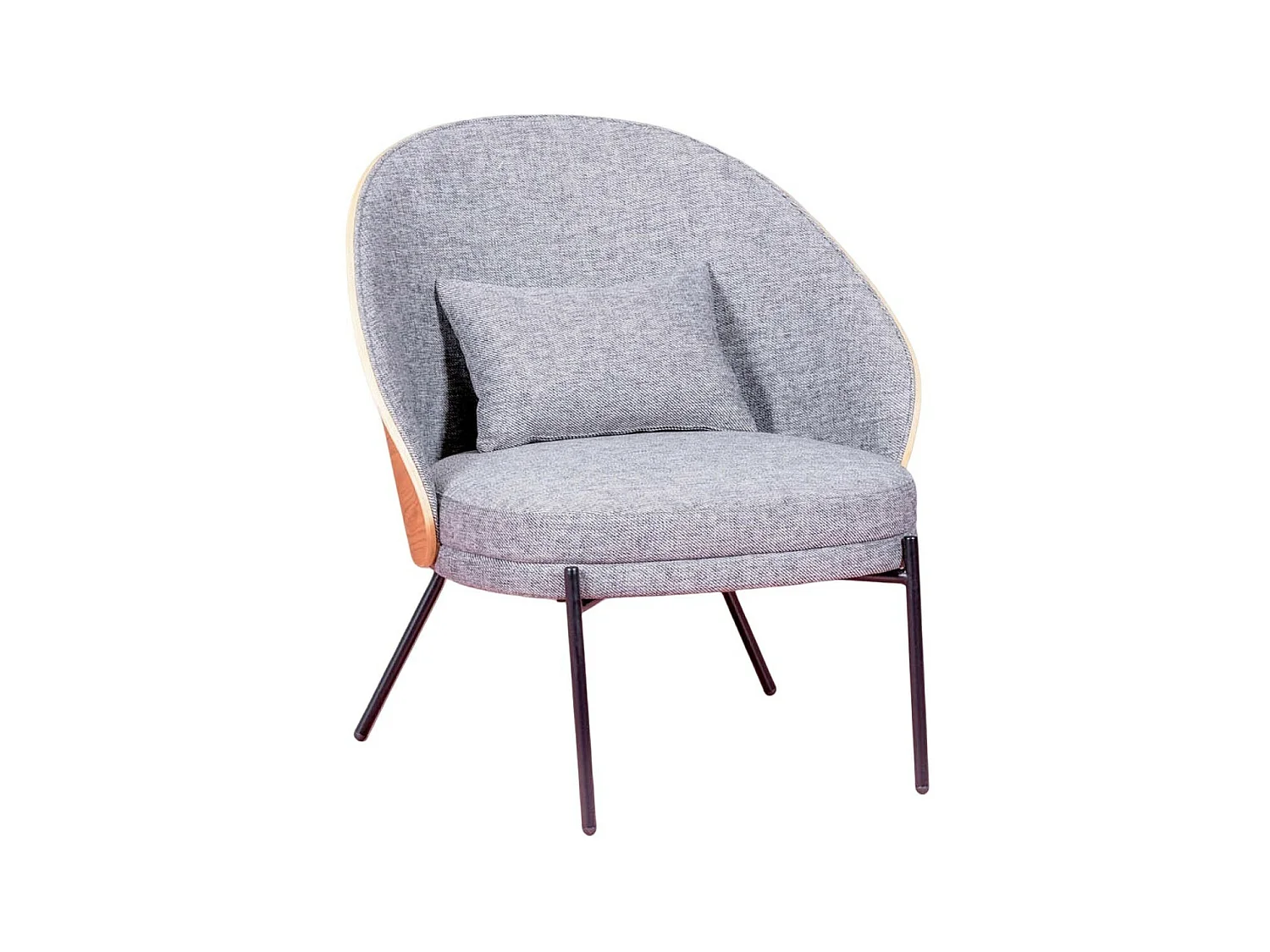 Fauteuil rustique en bois de frêne naturel - Earth - Gris