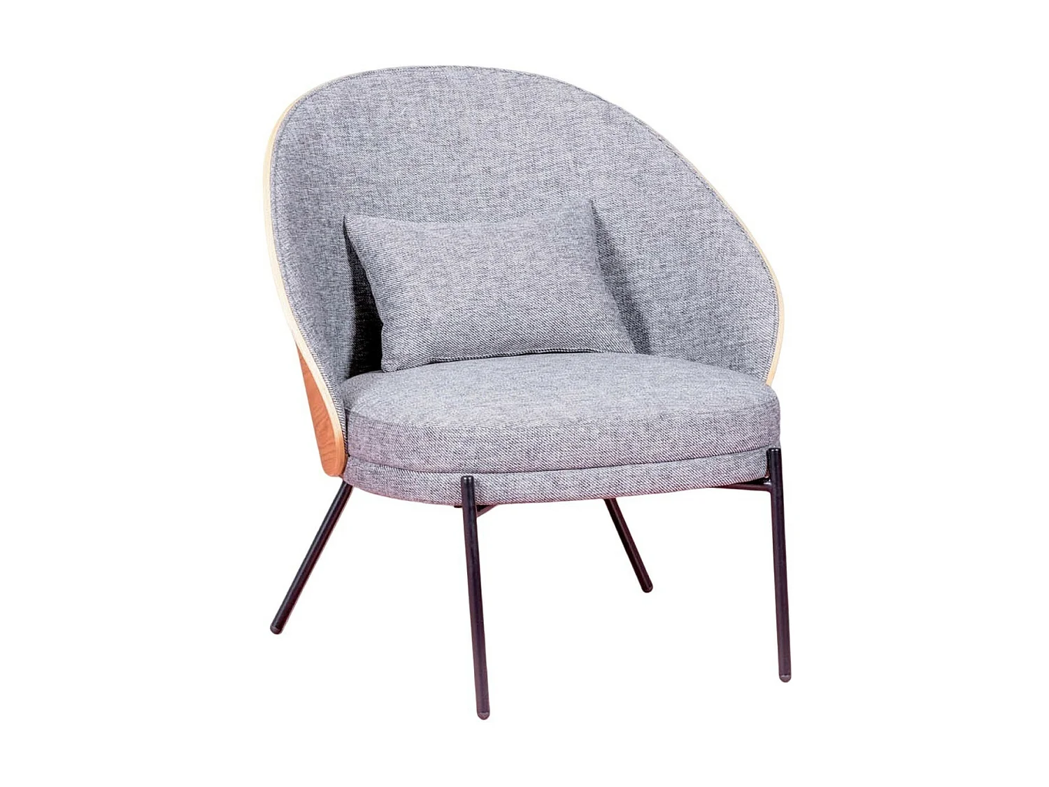 Fauteuil rustique en bois de frêne naturel - Earth - Gris