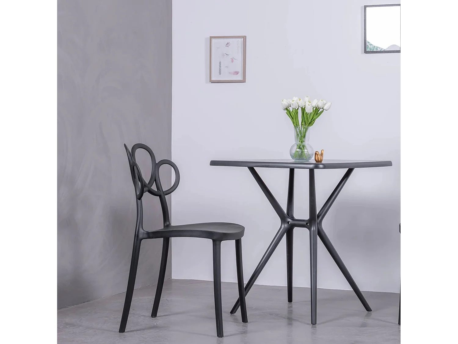 Designstoel geschikt voor buiten - Dream - Zwart