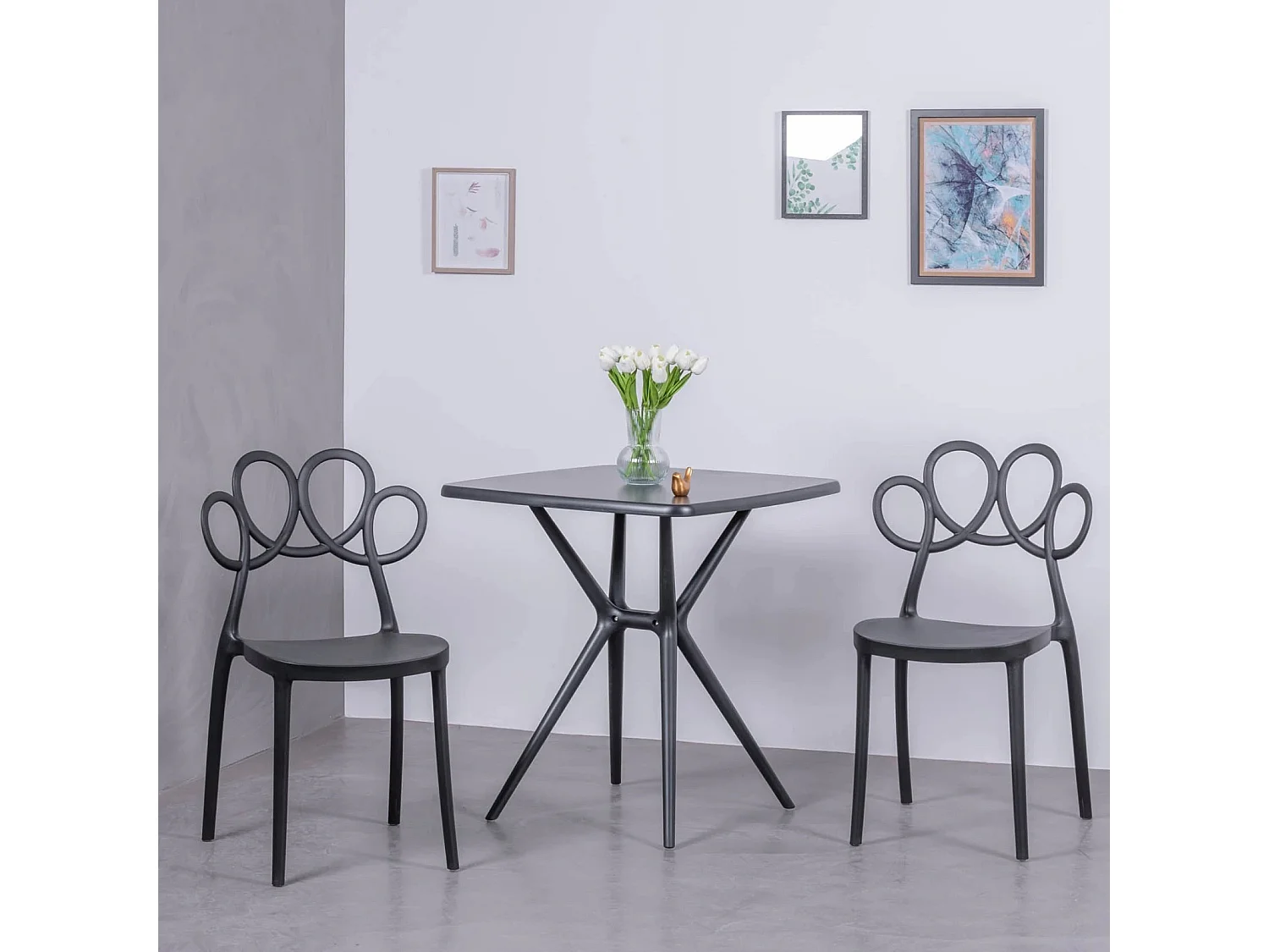 Designstoel geschikt voor buiten - Dream - Zwart