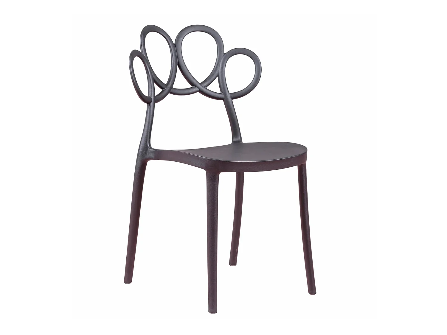 Sedia di design adatta per l'esterno - Dream - Nero