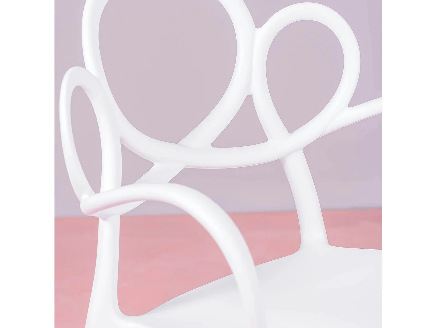 Design stoel met armleuningen geschikt voor buiten - Dream - Wit