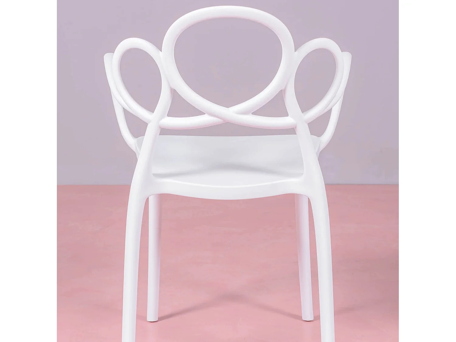 Chaise design avec accoudoirs adaptée à l'extérieur - Dream - Blanc