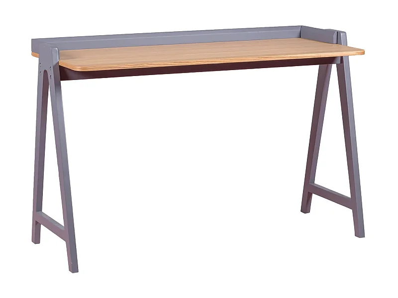 Minimalistische houten bureautafel - Pop - Grijs