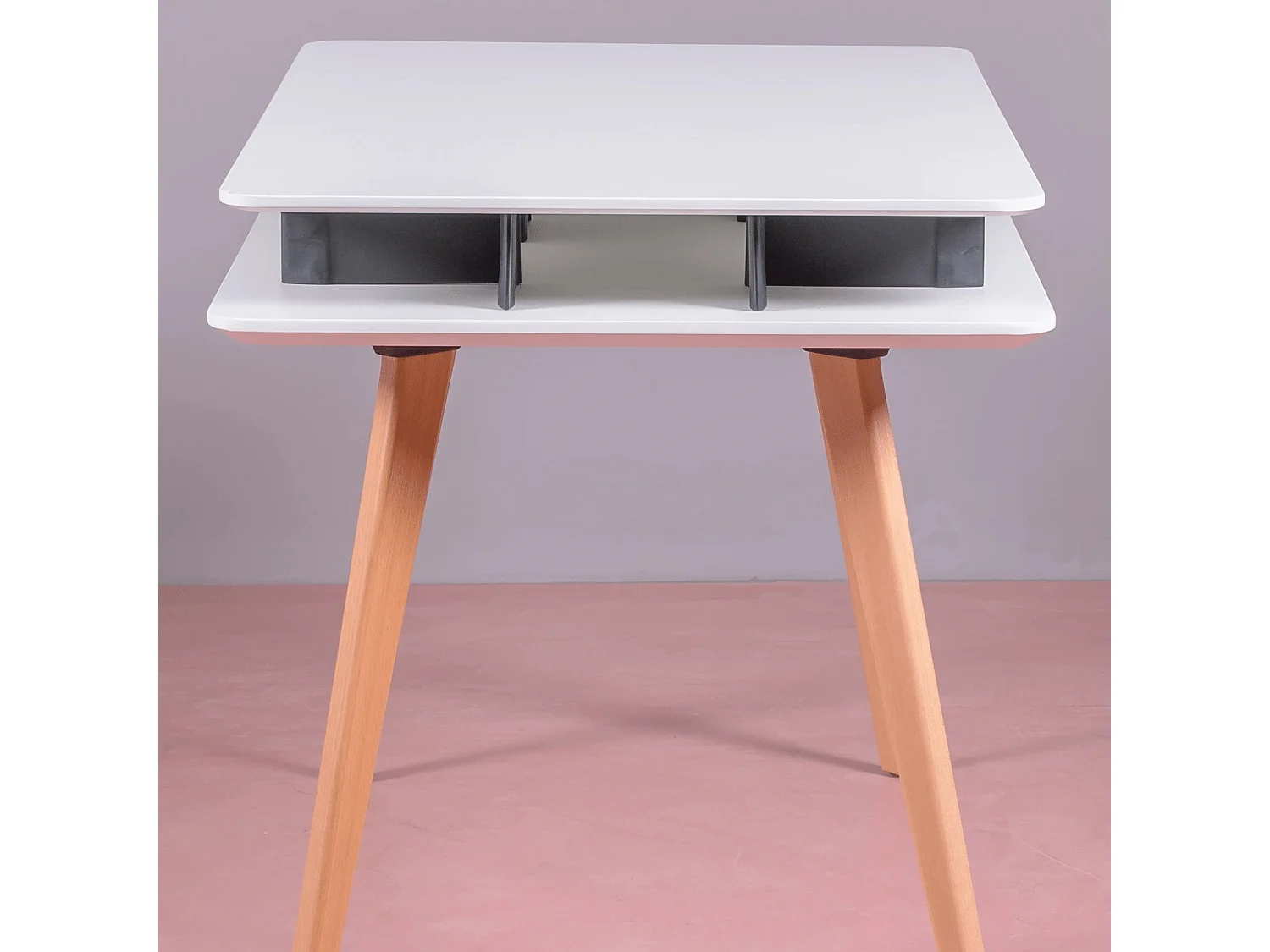 Scandinavische bureautafel in gelakt MDF (120x75) - Vancouver - Wit