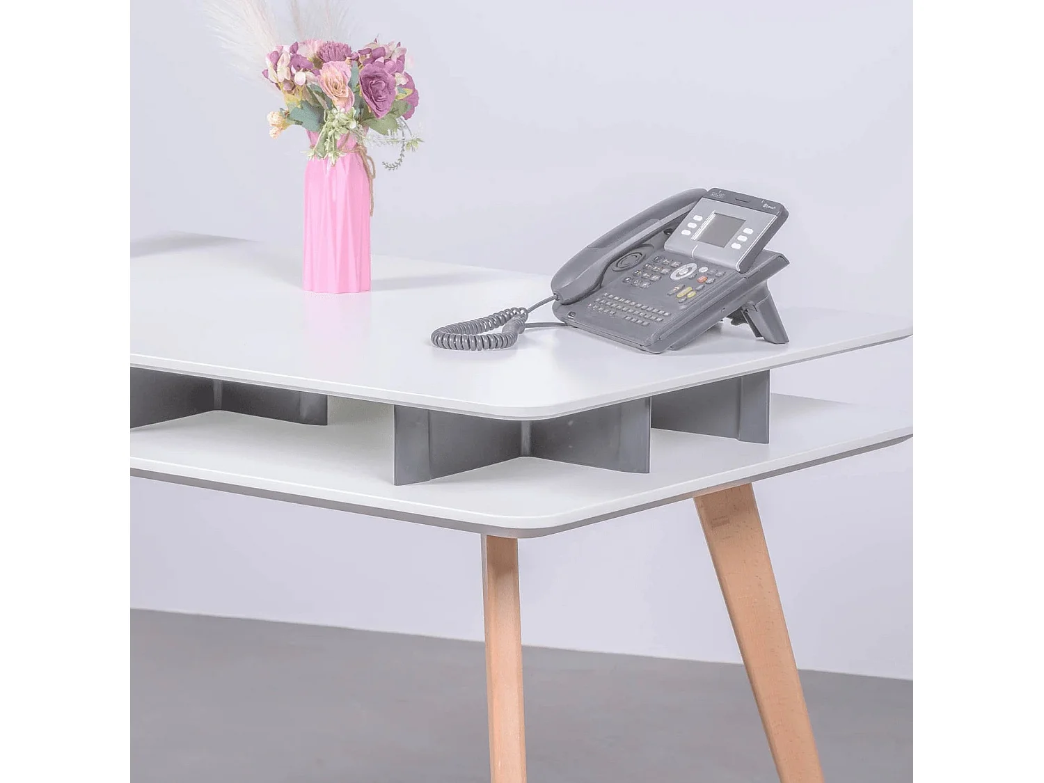 Scandinavische bureautafel in gelakt MDF (120x75) - Vancouver - Wit