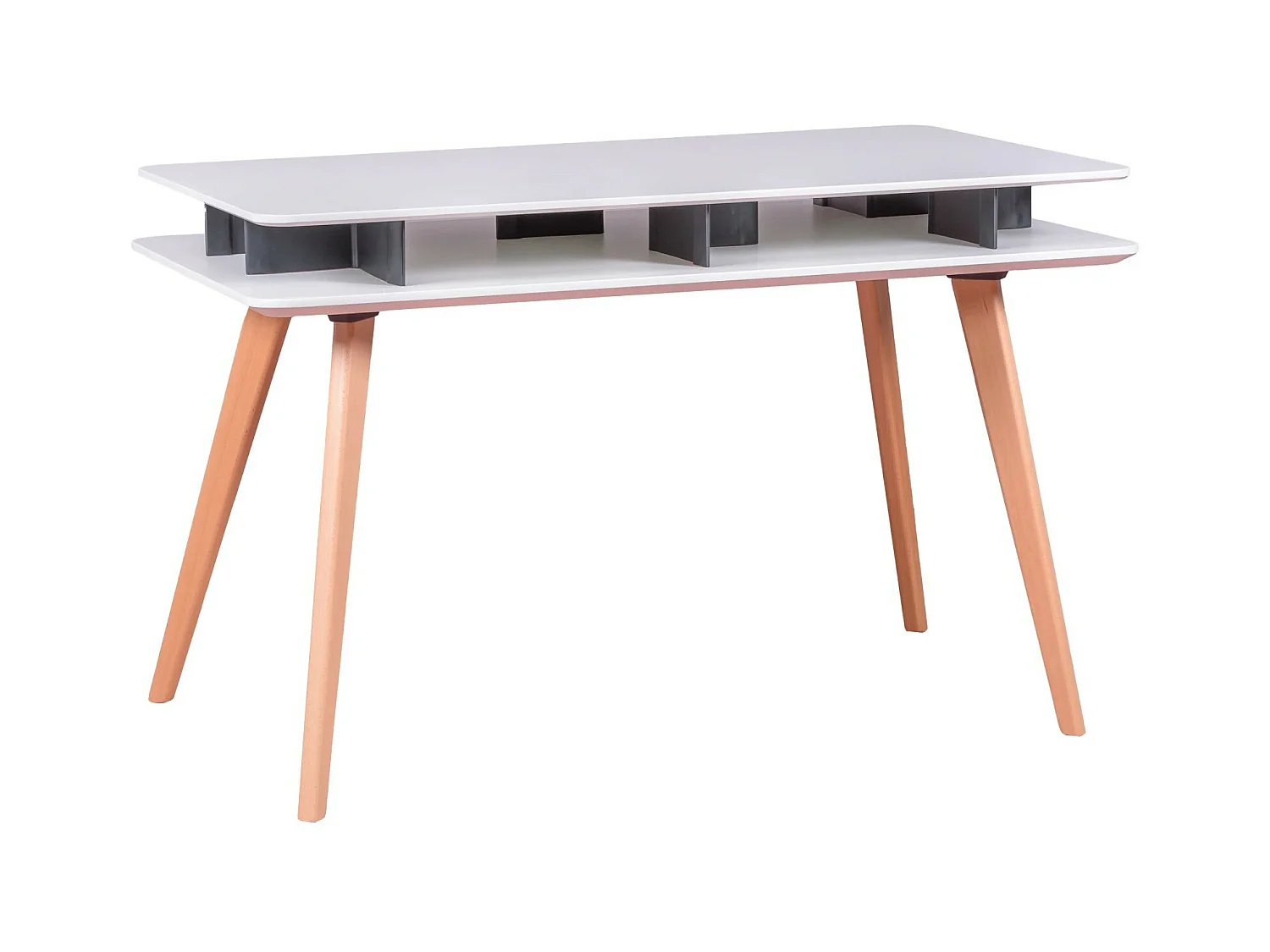 Scandinavische bureautafel in gelakt MDF (120x75) - Vancouver - Wit
