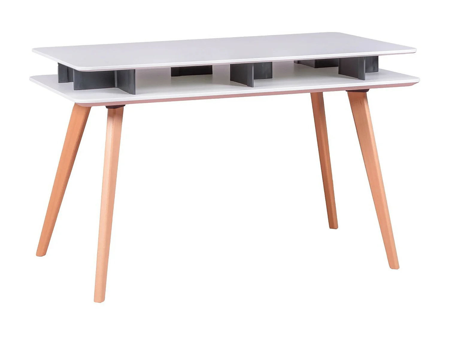 Scandinavische bureautafel in gelakt MDF (120x75) - Vancouver - Wit