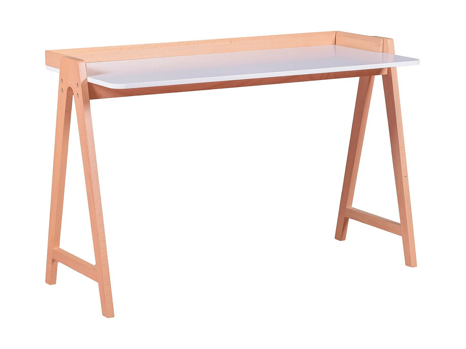 Minimalistischer Schreibtisch aus Eichenholz - Pop - Weiß