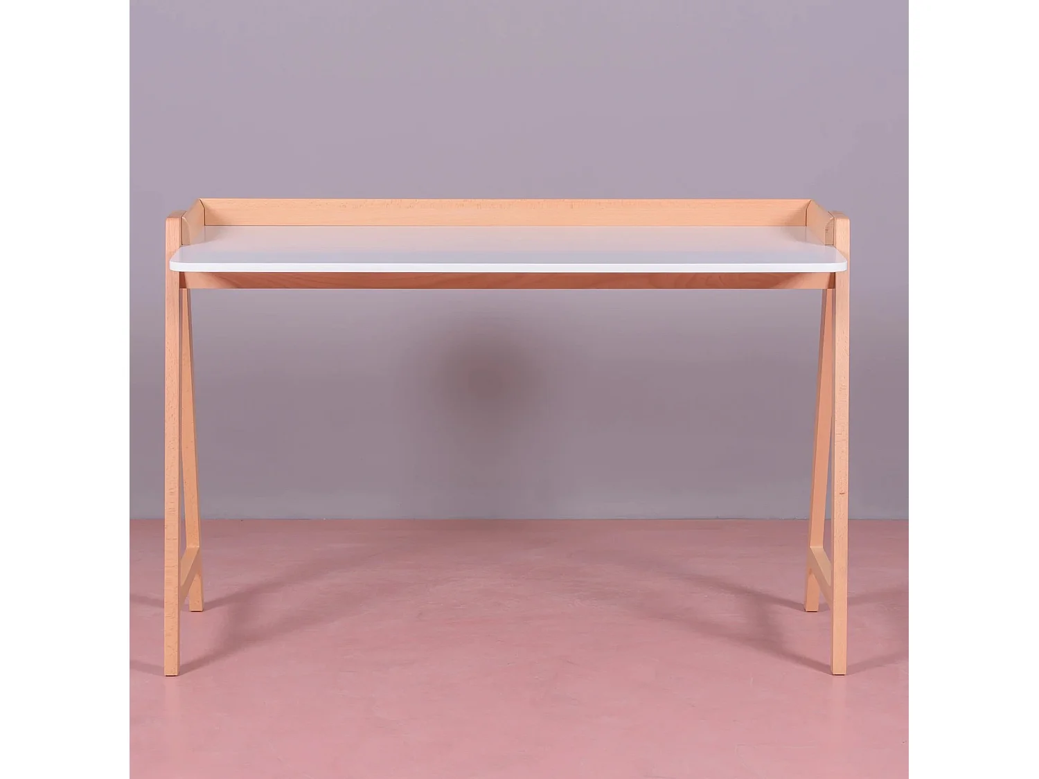 Minimalistischer Schreibtisch aus Eichenholz - Pop - Weiß