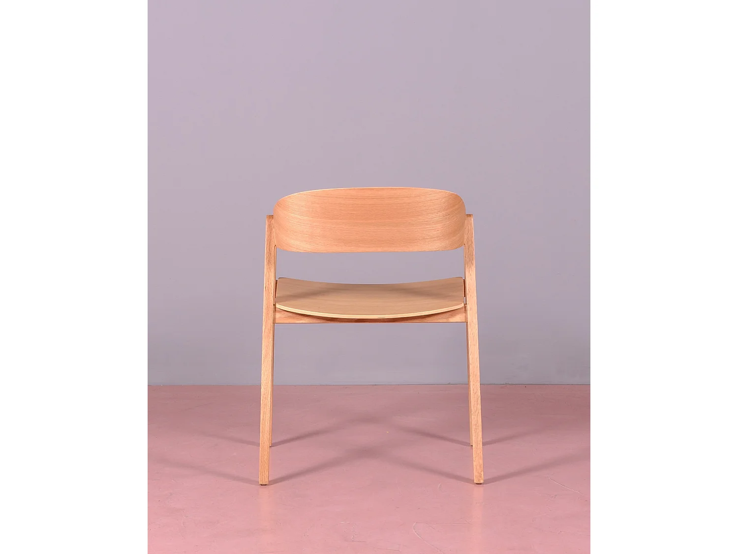 Cadeira escandinava em madeira de carvalho com braços - Soho - Carvalho