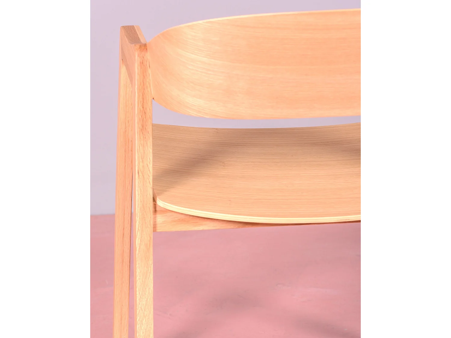 Scandinavische stoel in eikenhout met armleuningen - Soho - Eik