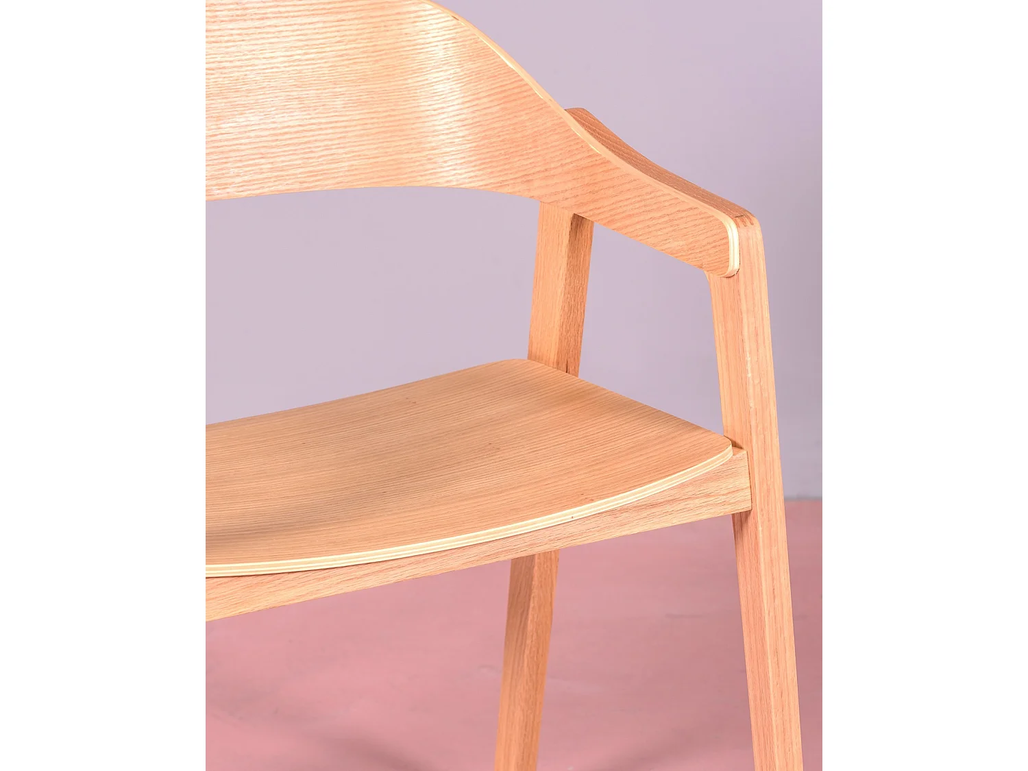 Scandinavische stoel in eikenhout met armleuningen - Soho - Eik