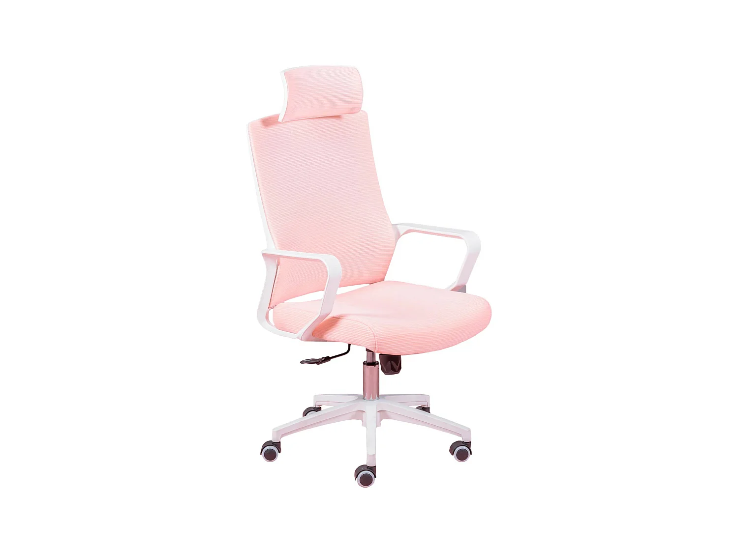 Ergonomische bureaustoel van ademend mesh en verstelbare hoofdsteun - Mesh - Roze