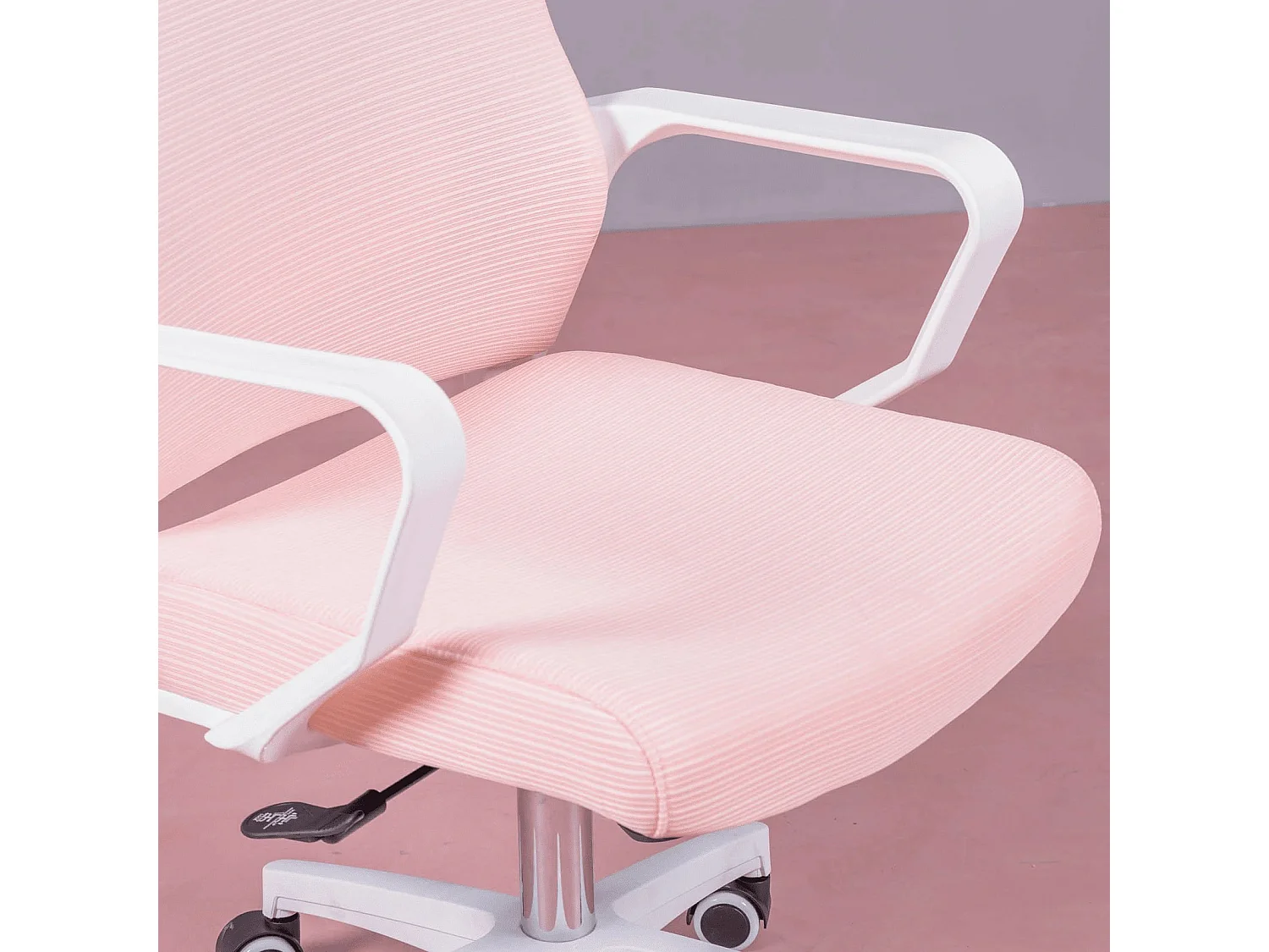 Ergonomische bureaustoel van ademend mesh en verstelbare hoofdsteun - Mesh - Roze