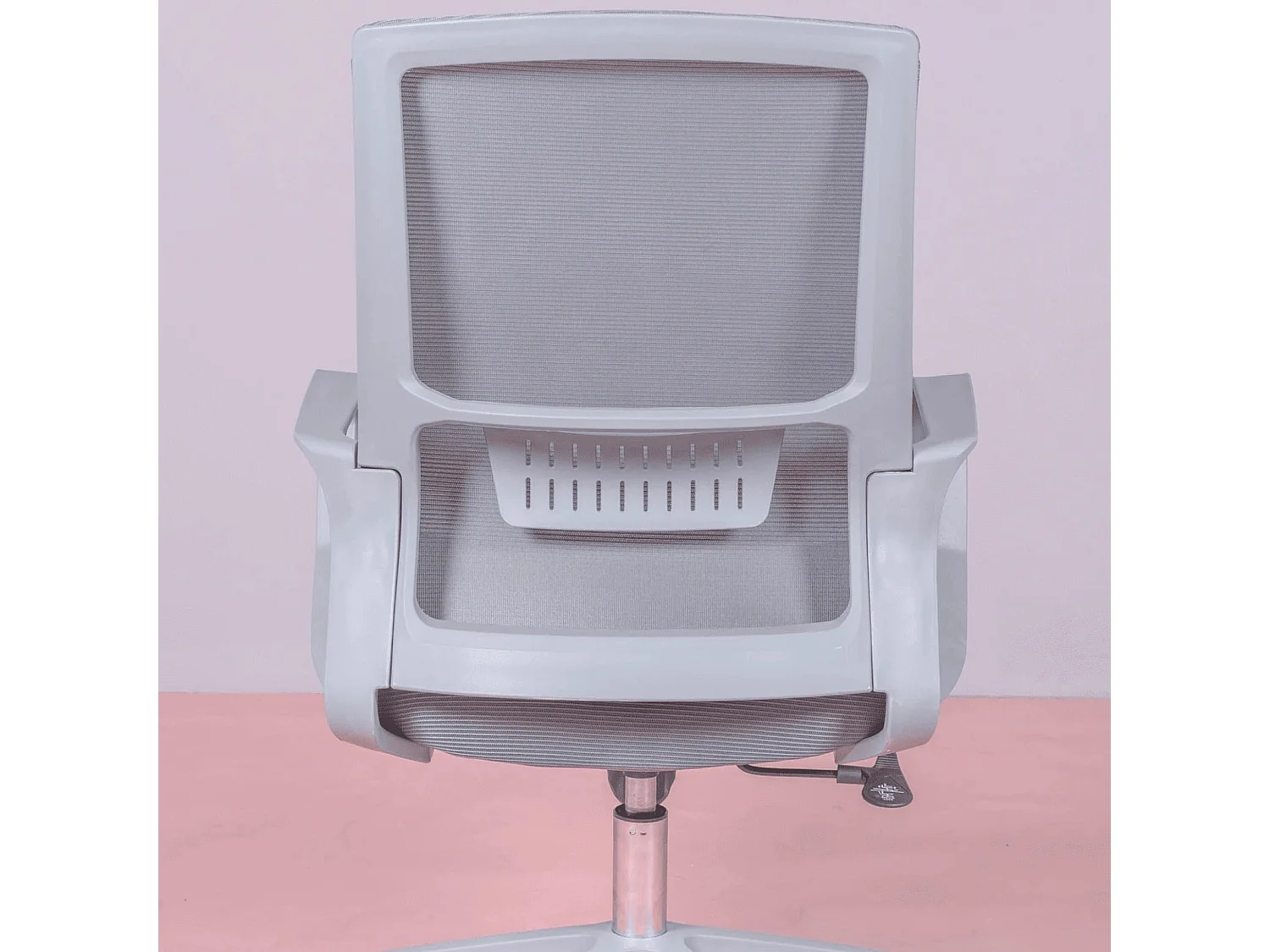 Verstellbarer, ergonomischer Bürostuhl aus atmungsaktivem mesh mit grauen Oberflächen - Mesh - Dunkelgrau