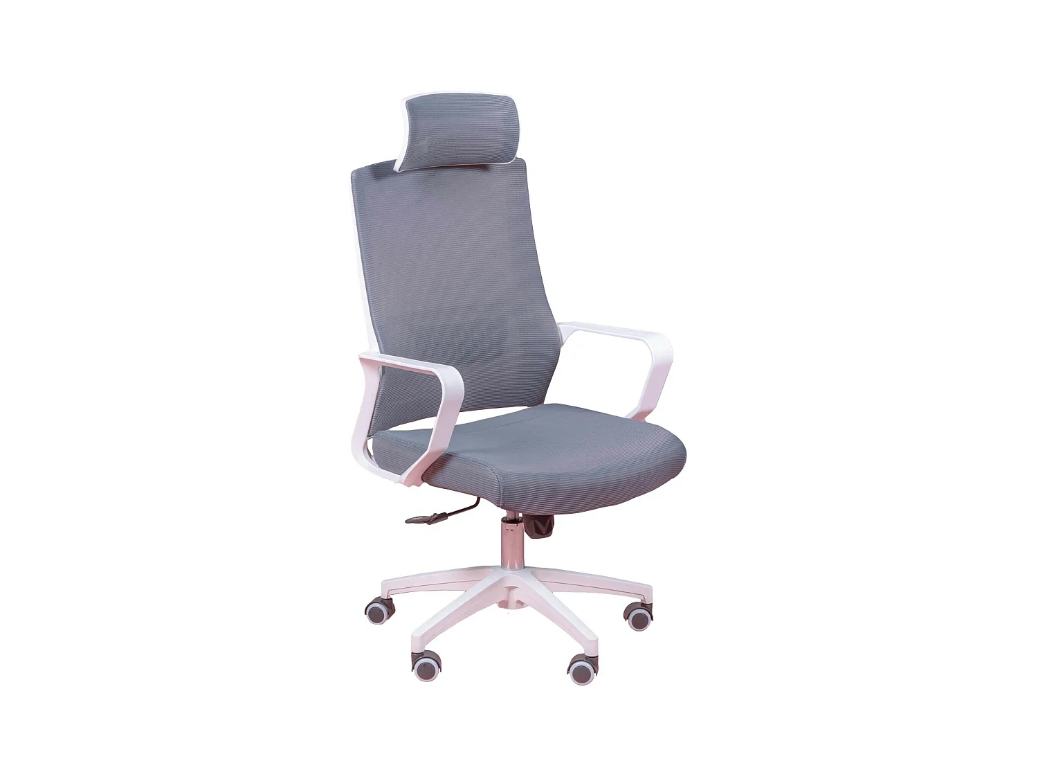 Chaise de bureau ergonomique en mesh respirante et appui-tête réglable - Mesh - Gris foncé
