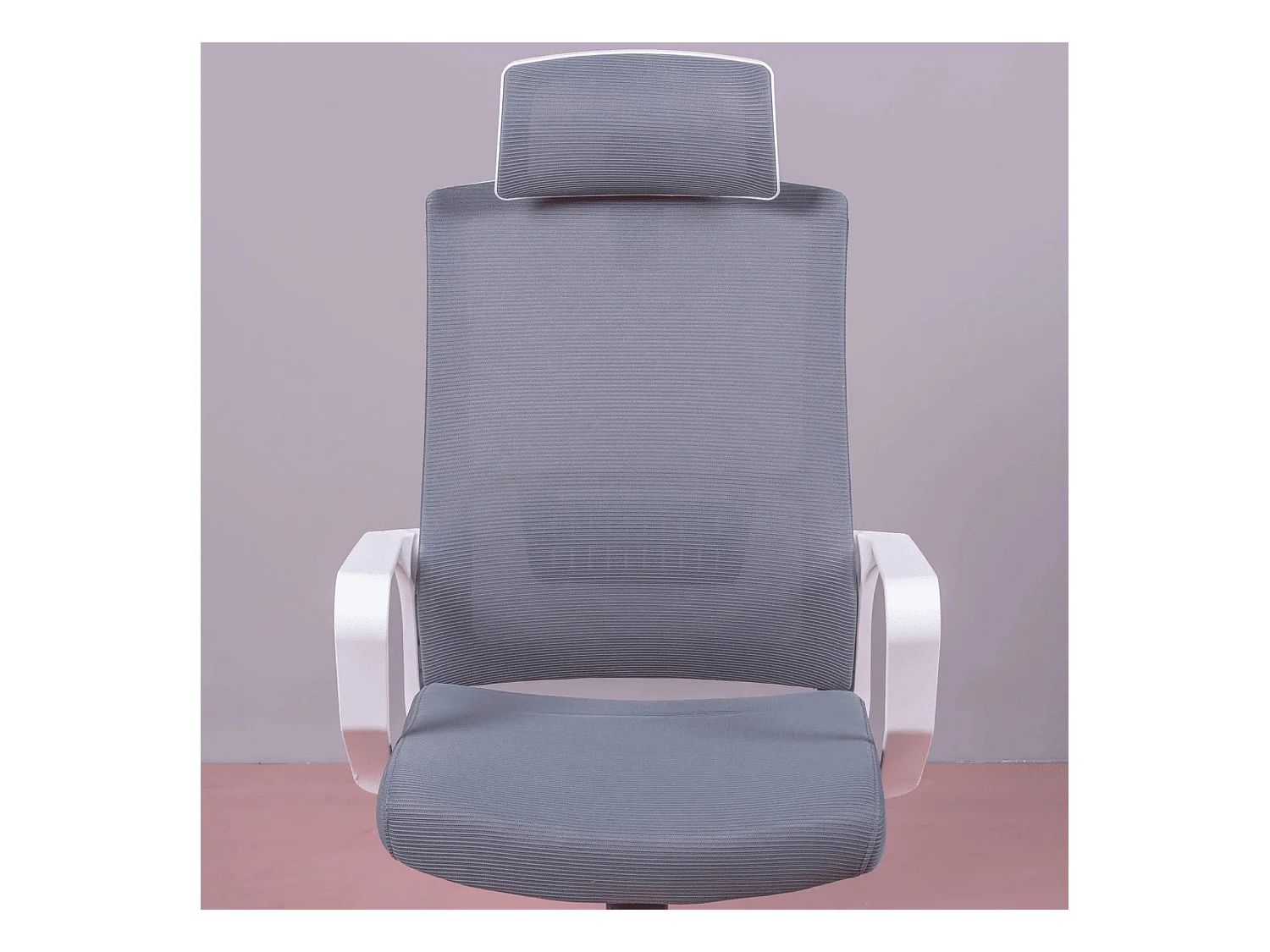 Silla de escritorio ergonómica en malla transpirable y reposacabezas ajustable - Mesh - Gris Oscuro