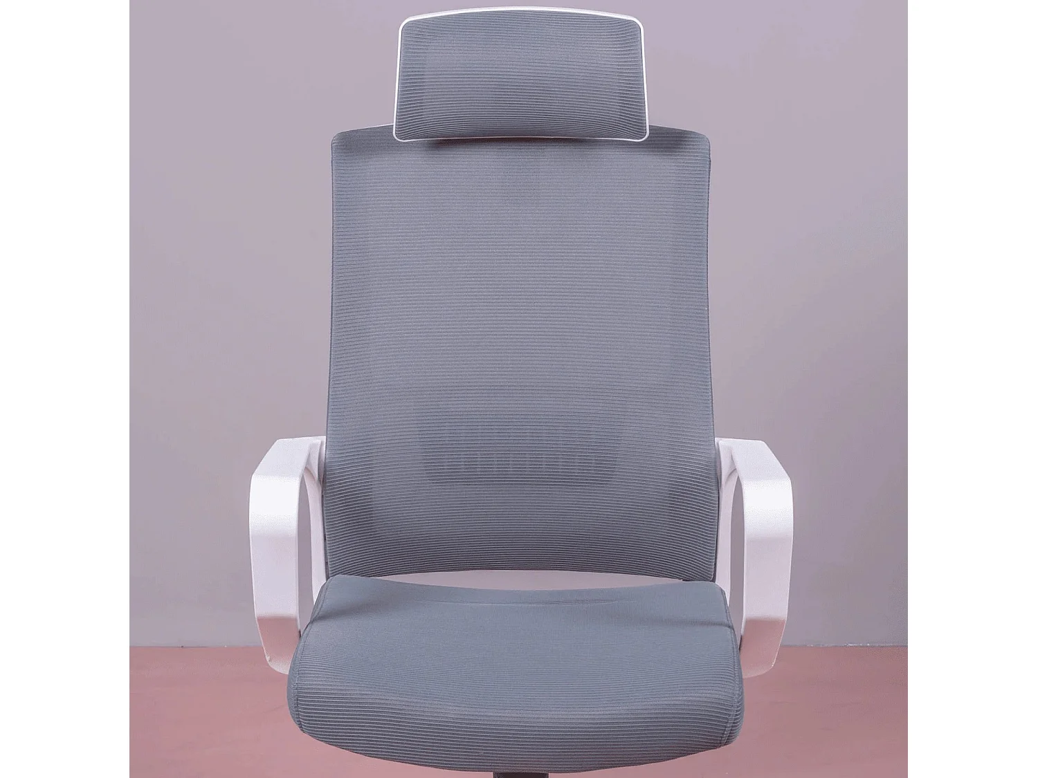 Chaise de bureau ergonomique en mesh respirante et appui-tête réglable - Mesh - Gris foncé