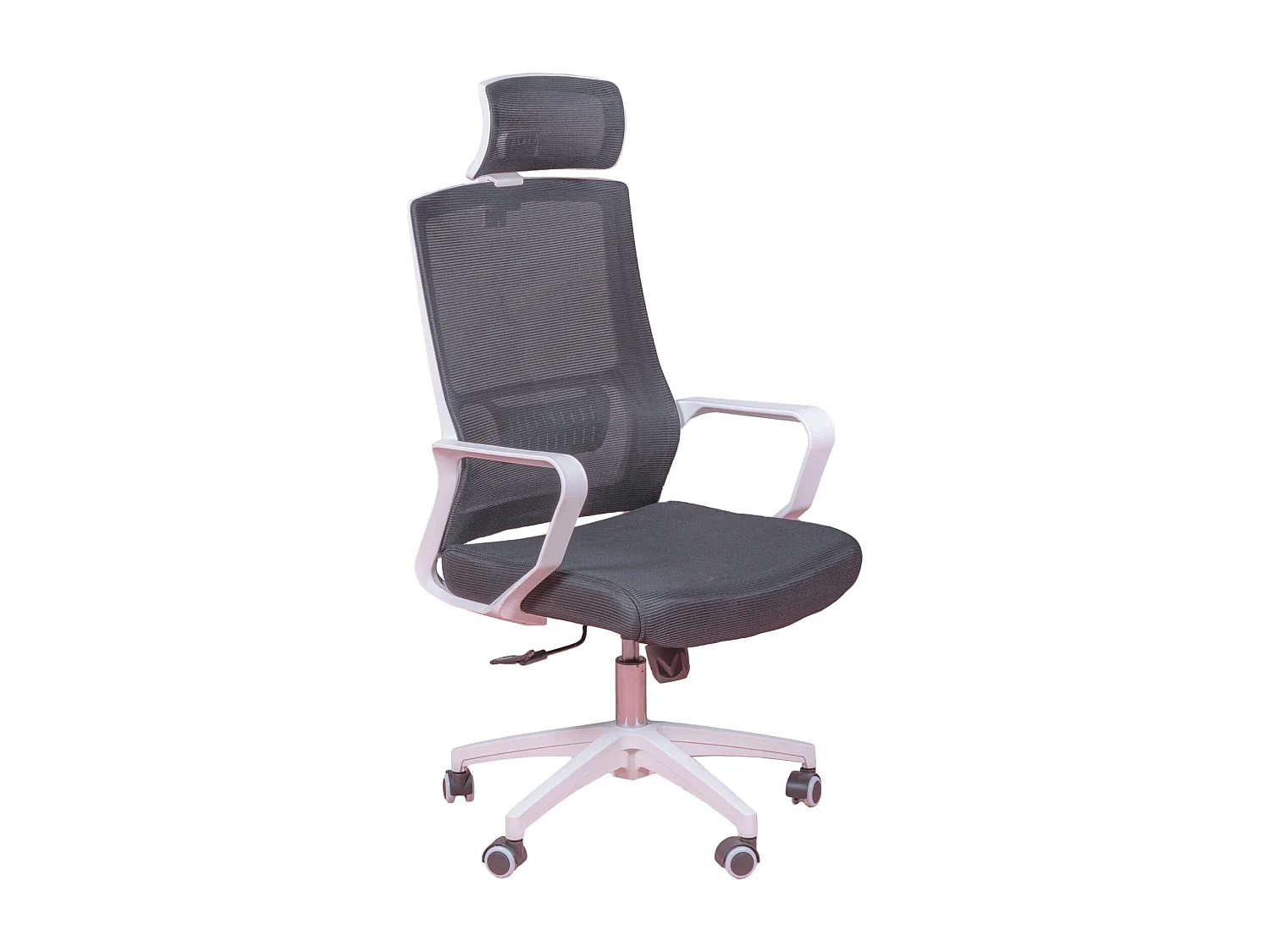Silla de escritorio ergonómica en malla transpirable y reposacabezas ajustable - Mesh - Negro