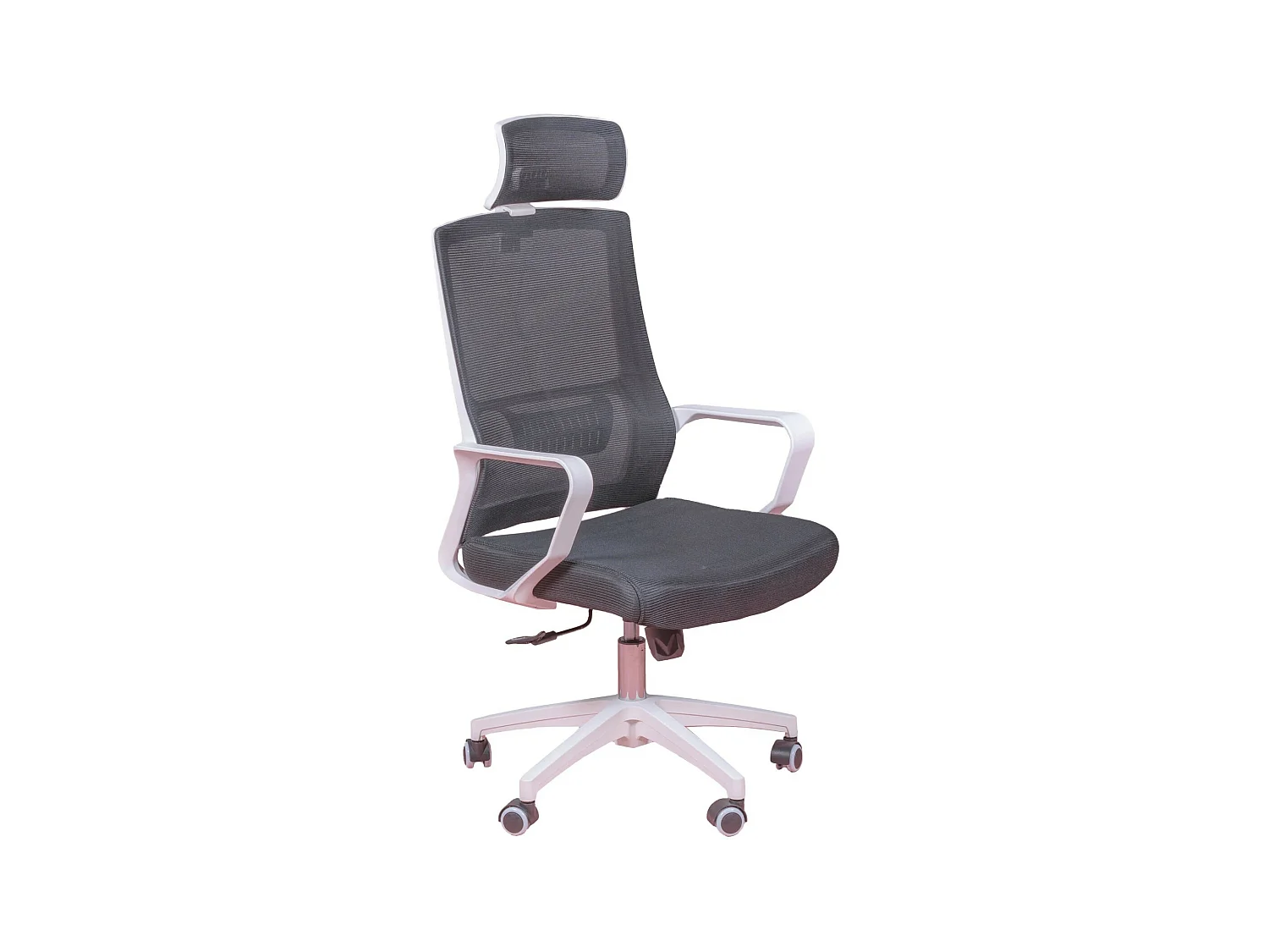 Chaise de bureau ergonomique en mesh respirante et appui-tête réglable - Mesh - Noir