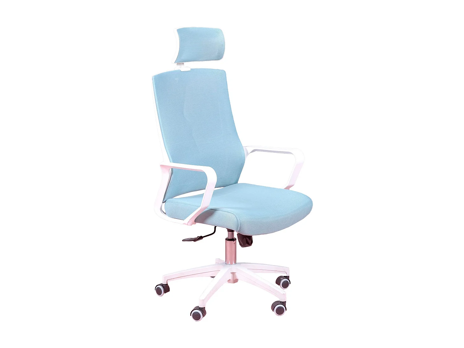 Cadeira de secretária ergonómica em mesh respirável e apoio de cabeça ajustável - Mesh - Azul