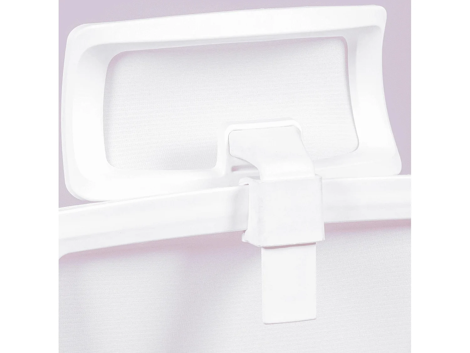 Chaise de bureau ergonomique en mesh respirante et appui-tête réglable - Mesh - Blanc