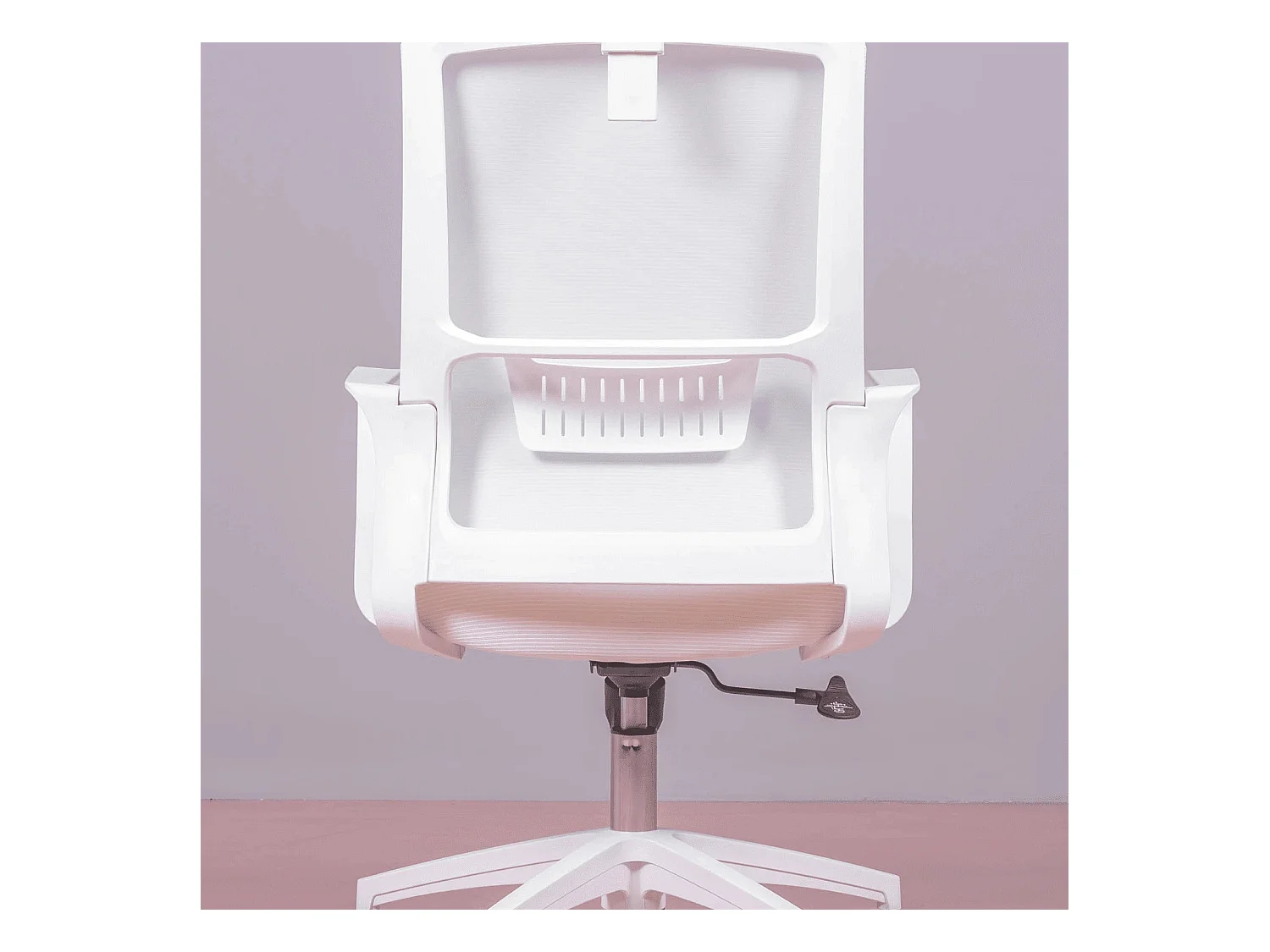 Cadeira de secretária ergonómica em mesh respirável e apoio de cabeça ajustável - Mesh - Branco