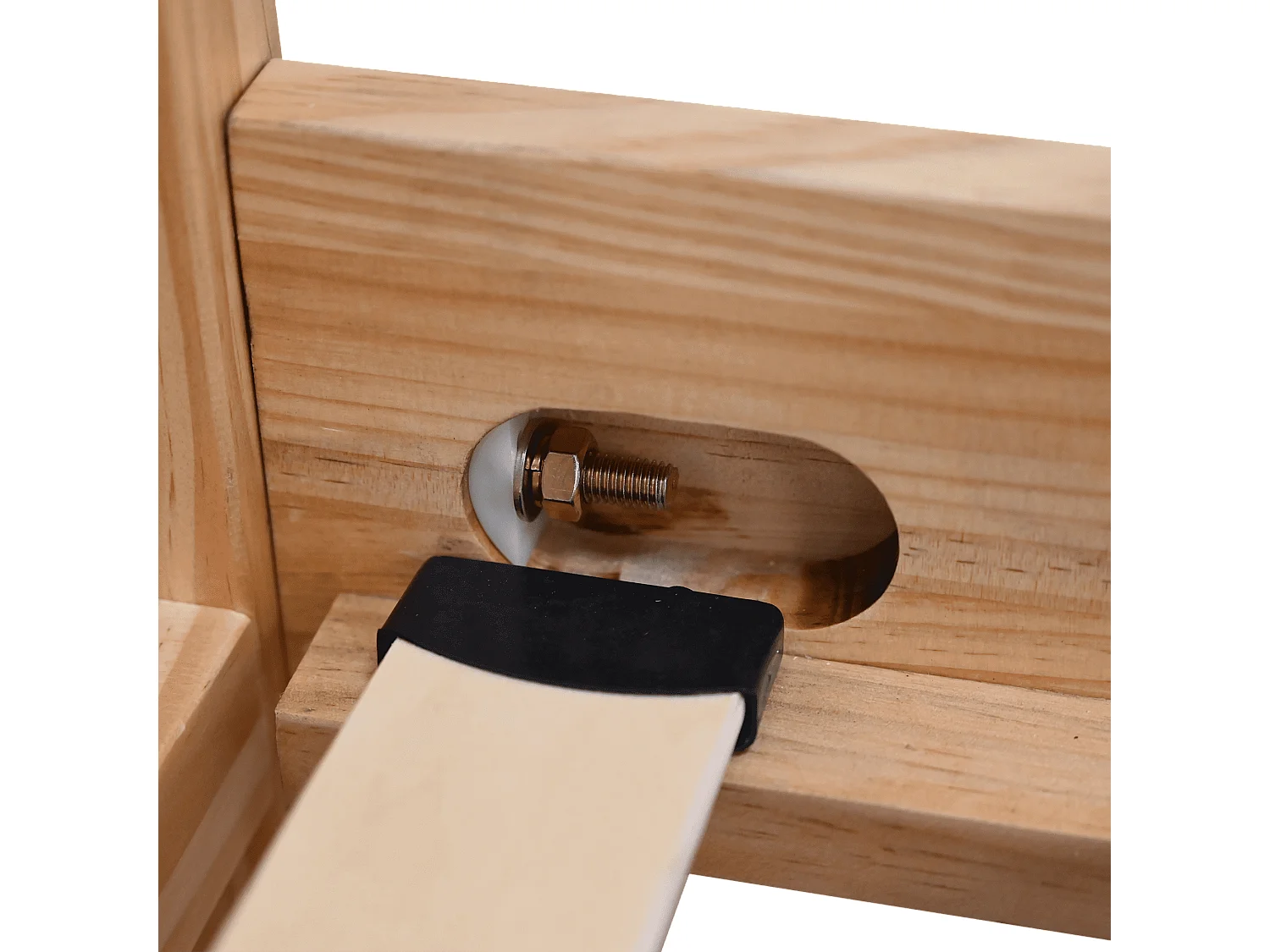 Lit enfant en pin massif tête de lit arrondie 90x190 - LT17019