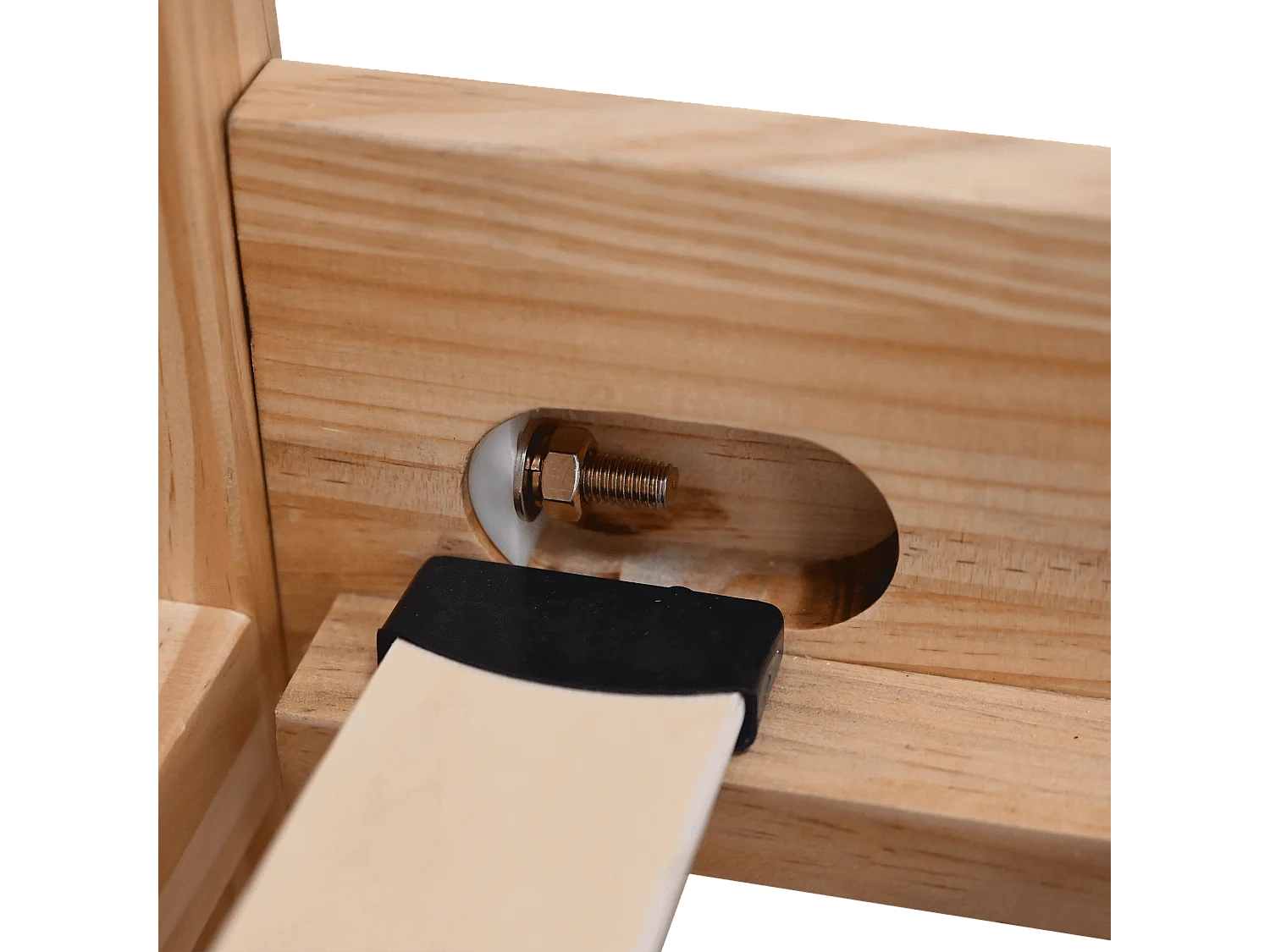 Lit enfant en pin massif tête de lit arrondie 90x190 - LT17019