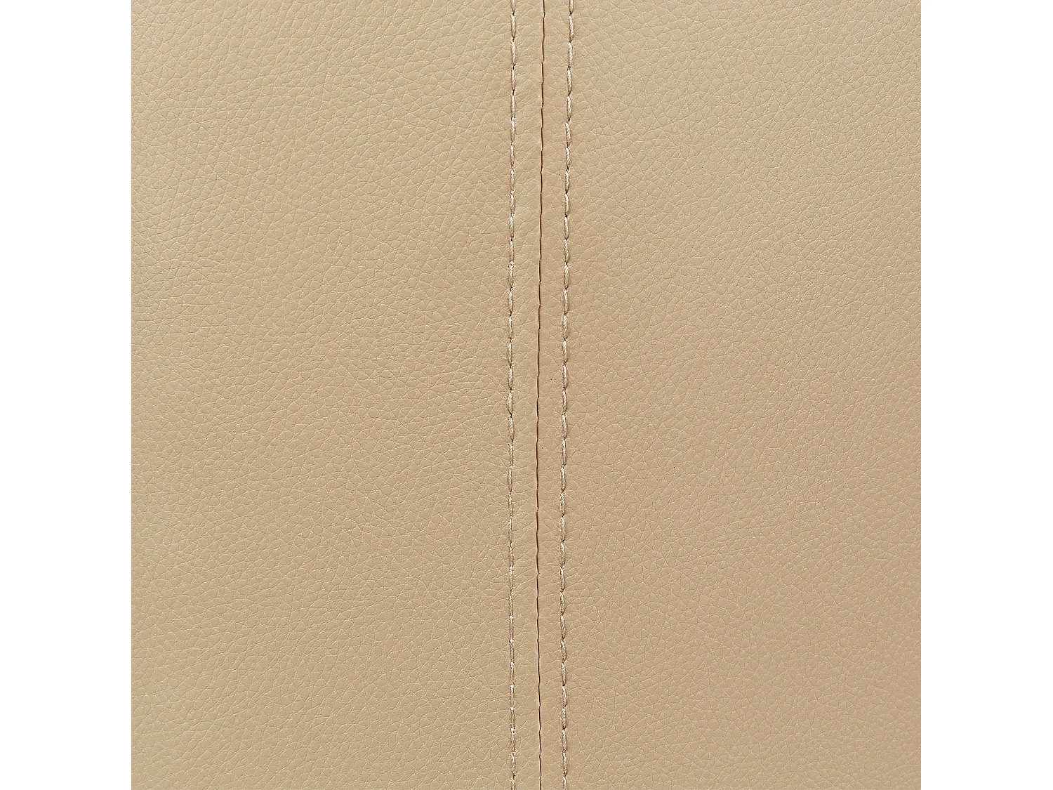 Poef met opbergruimte MARYLAND Kunstleer Beige 38 cm 38 cm 40 cm