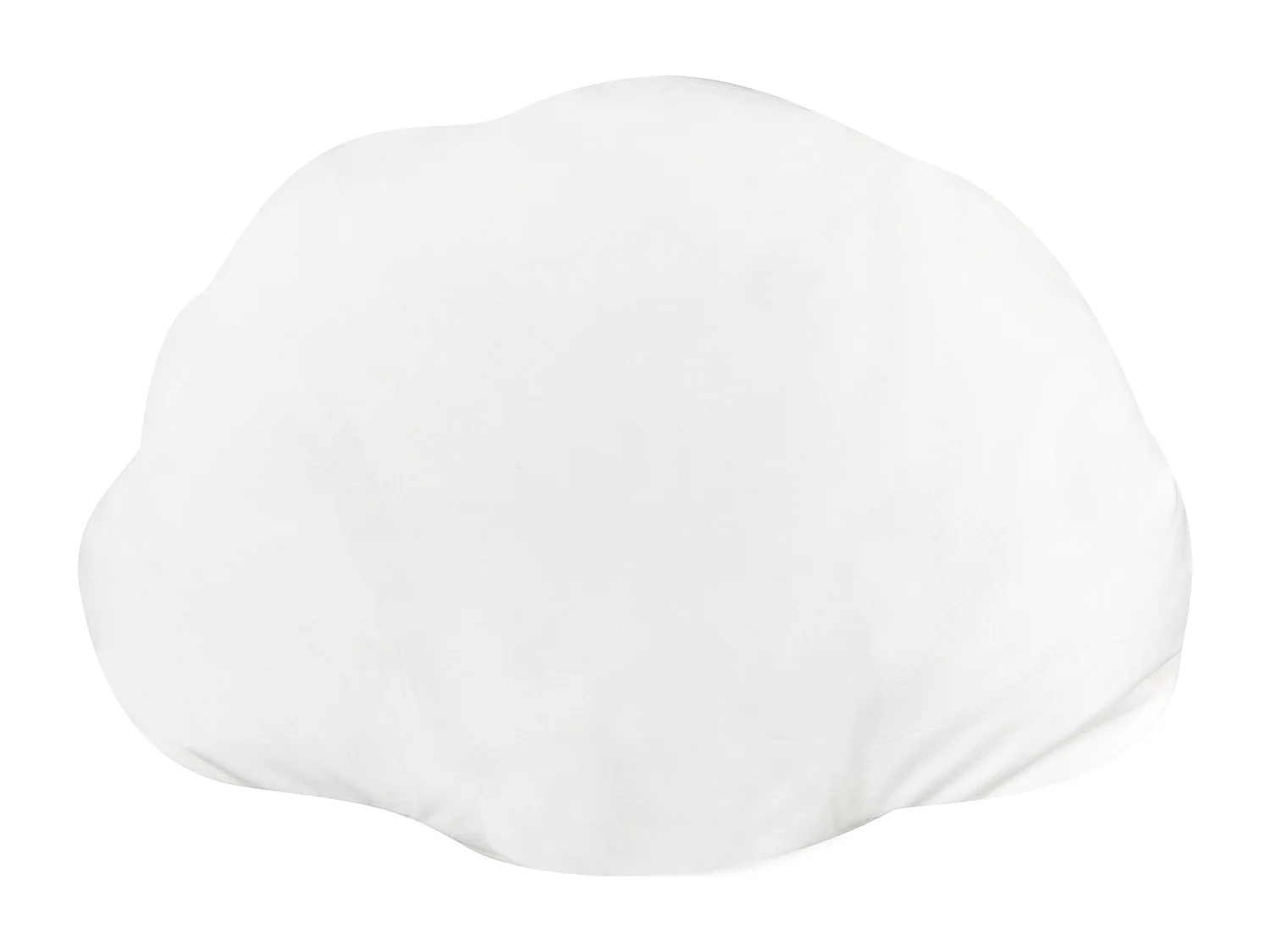 Sierkussen CONSOLIDA Fluweel 47 x 35 cm Gebroken wit Effen