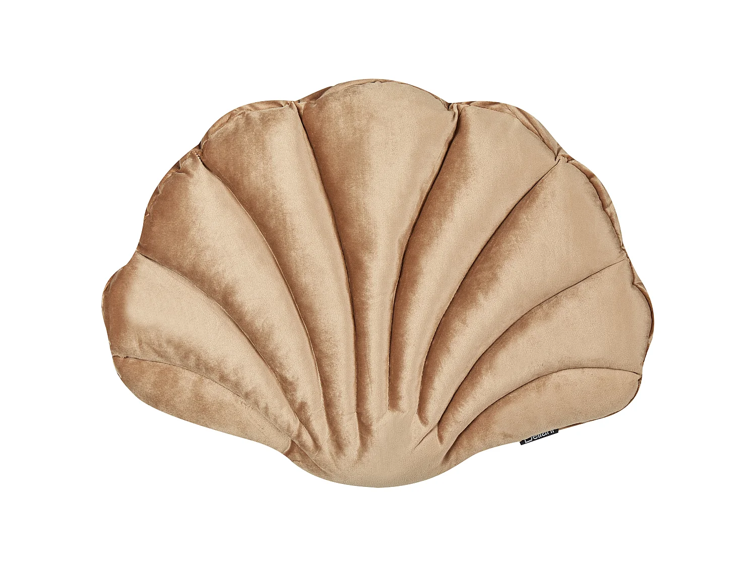 Set of 2 Decorative Cushions CONSOLIDA Velvet 47 x 35 cm Sand Beige Solid
