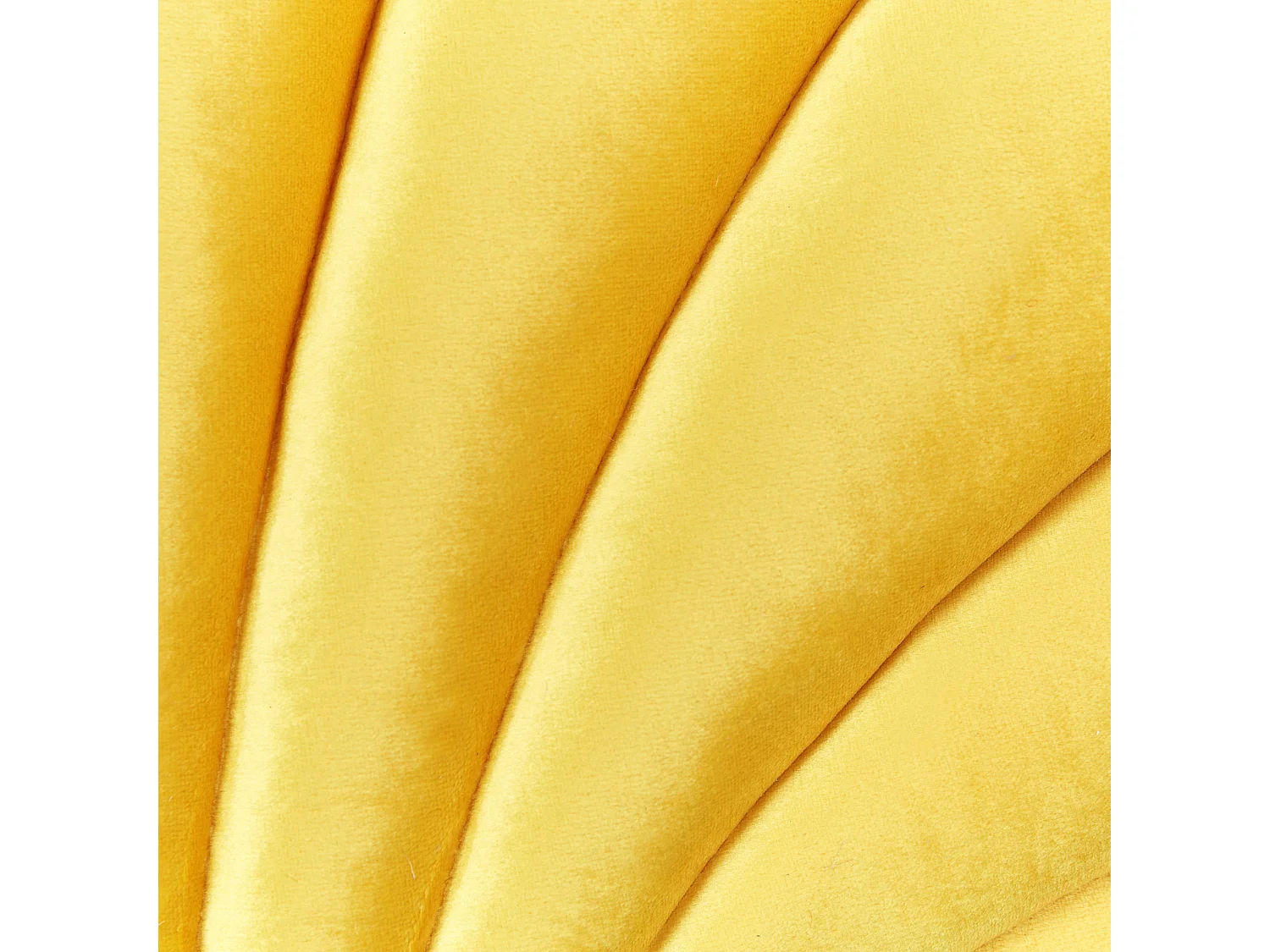 Dekokissen 2er Set CONSOLIDA Samtstoff 47 x 35 cm Gelb Ohne Muster