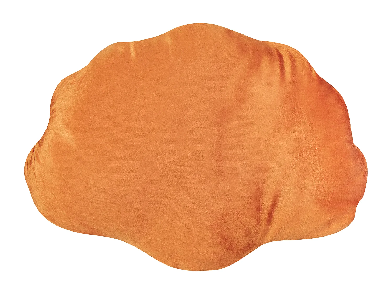 Cuscino decorativo CONSOLIDA Velluto 47 x 35 cm Arancione Tinta unita