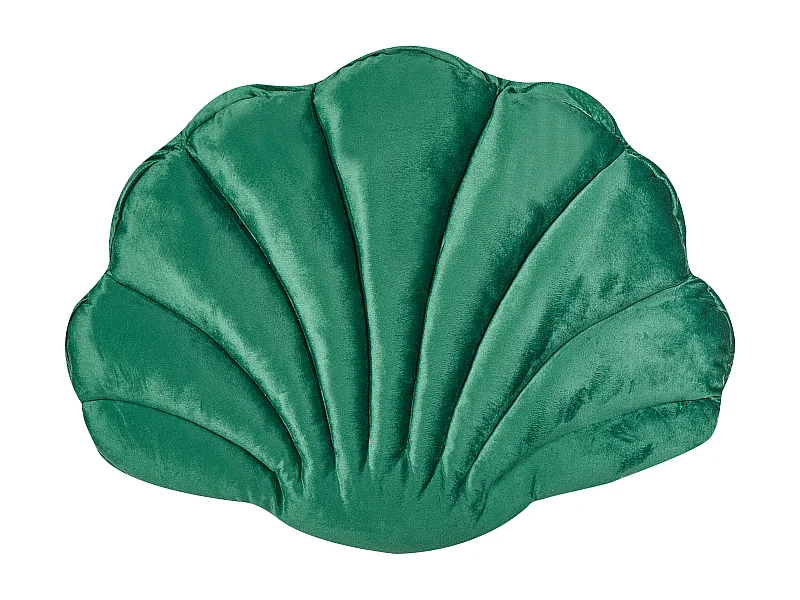 Coussin CONSOLIDA Velours 47 x 35 cm Vert émeraude Unicolore