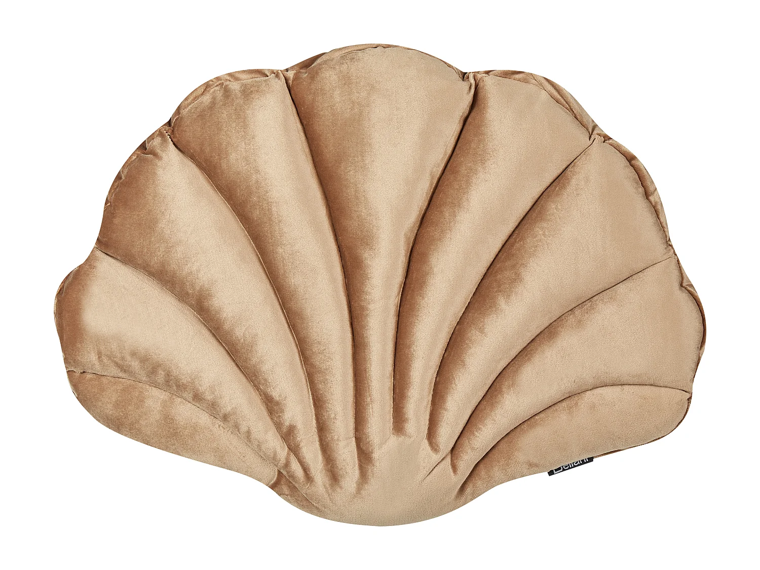 Cuscino decorativo CONSOLIDA Velluto 47 x 35 cm Beige sabbia Tinta unita