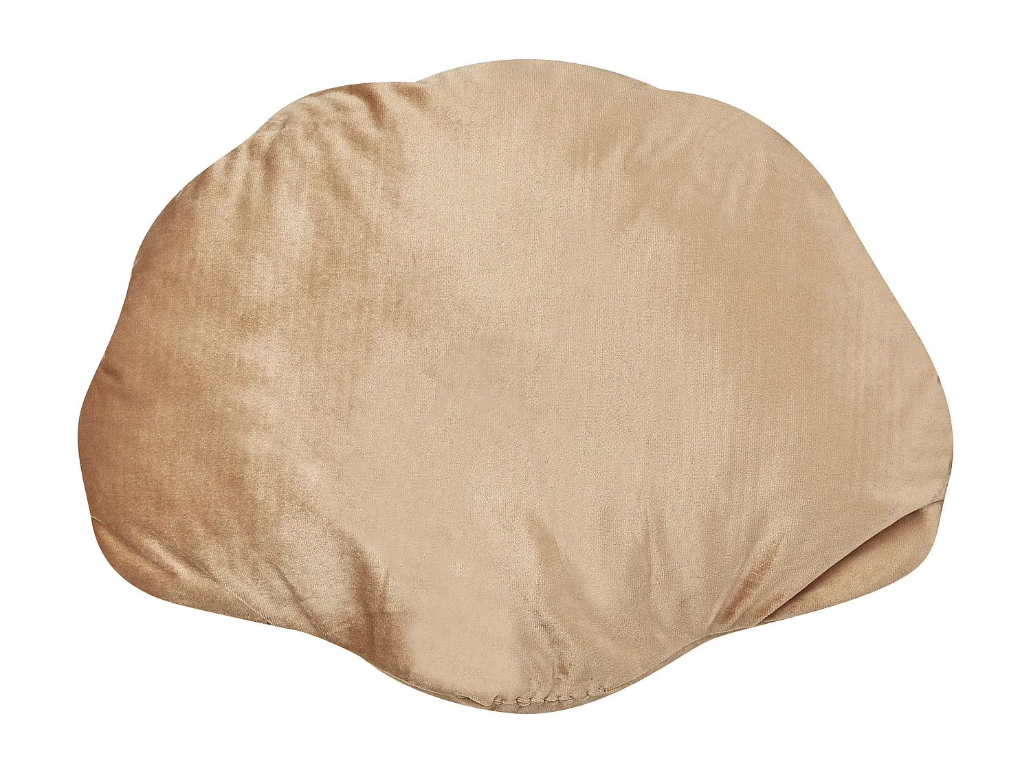 Cuscino decorativo CONSOLIDA Velluto 47 x 35 cm Beige sabbia Tinta unita