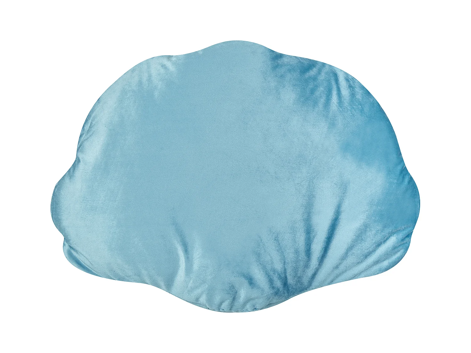 Sierkussen CONSOLIDA Fluweel 47 x 35 cm Lichtblauw Effen